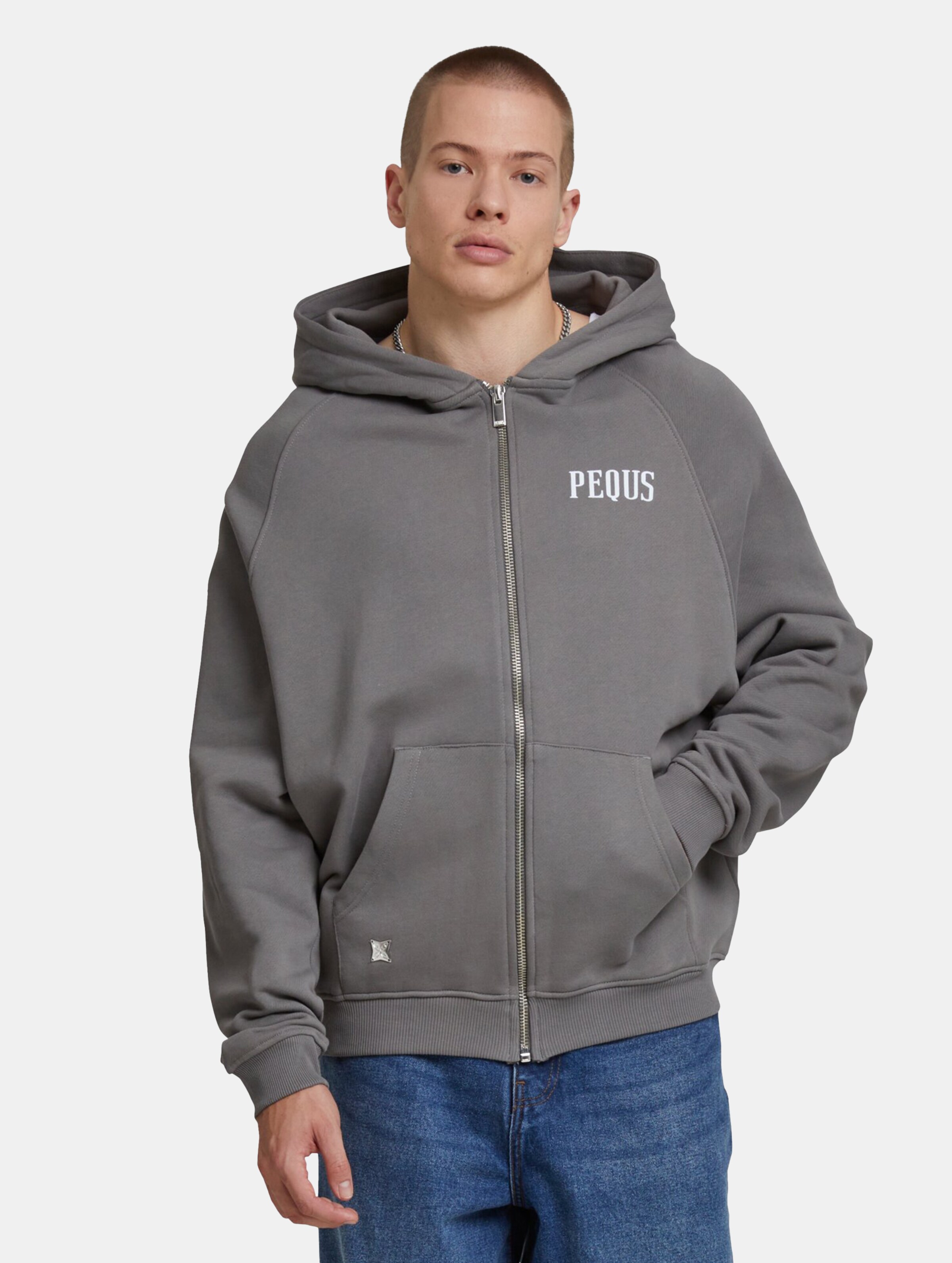 PEQUS Back Logo Zip Hoodie