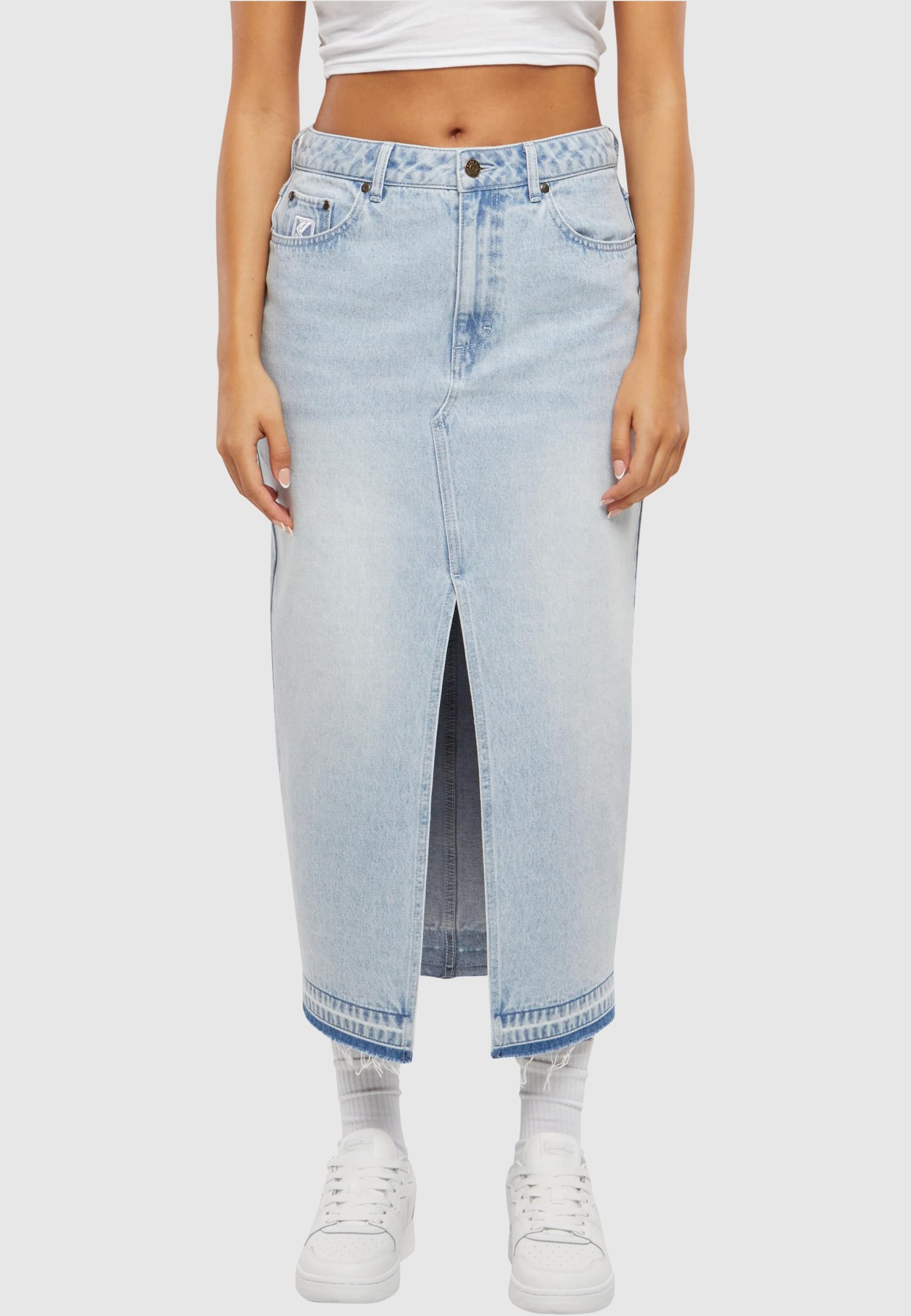 KW242-033-1 Karl Kani OG Long Denim Skirt