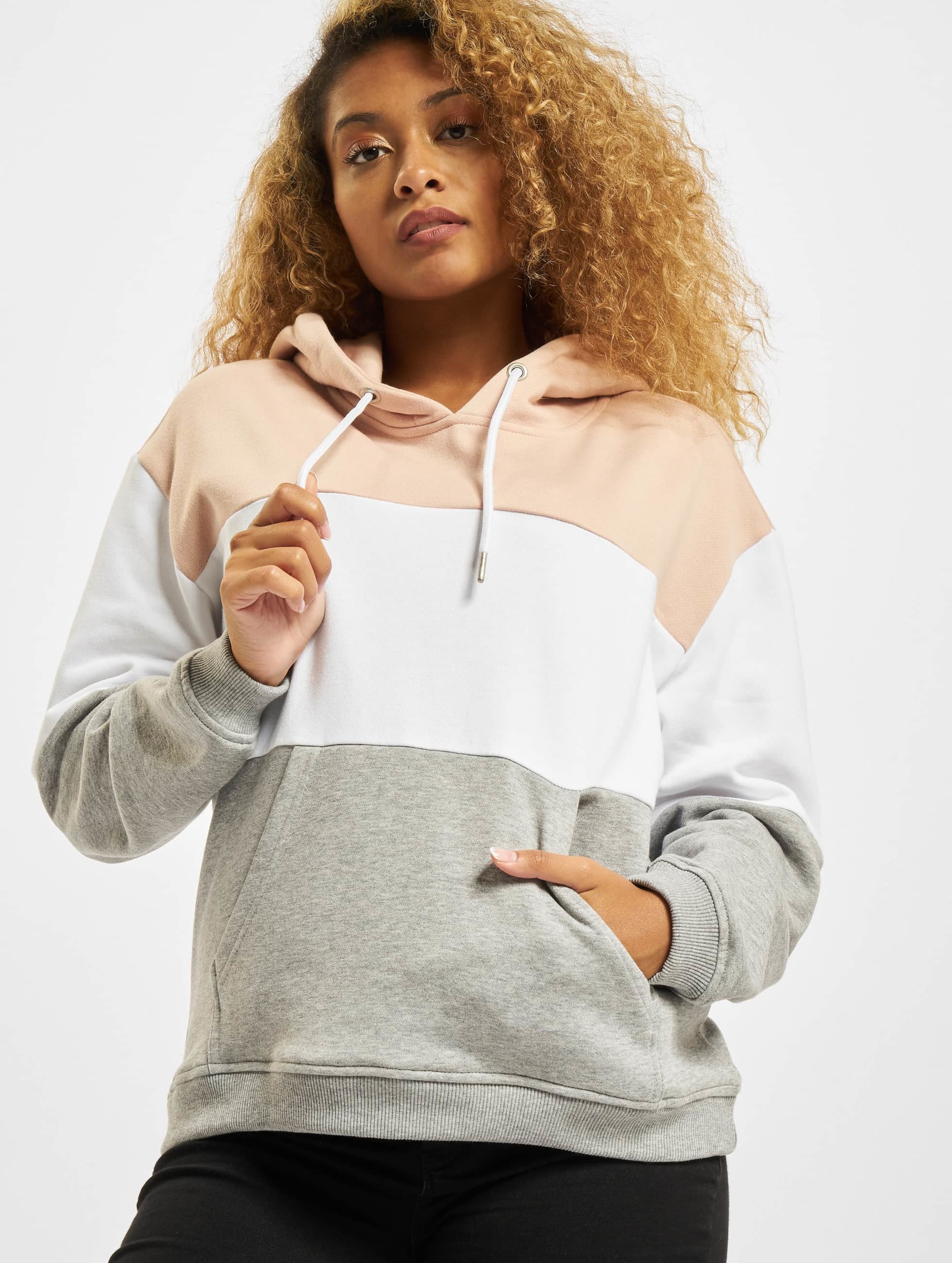 Urban Classics Ladies Oversize 3-Tone Hoody