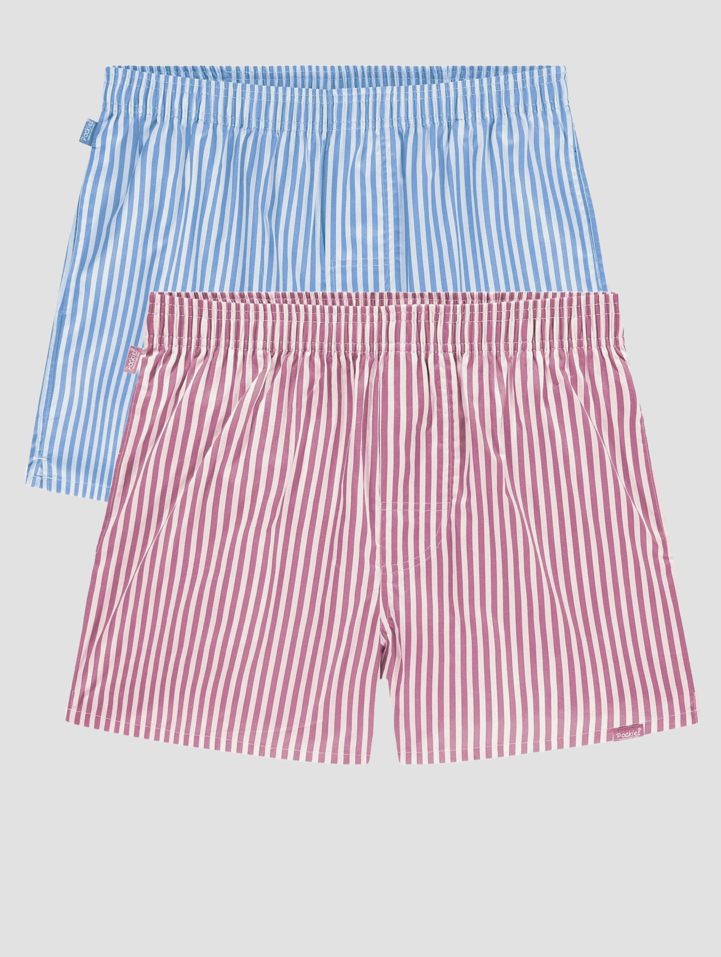 Pockies 2-Pack - Pastel Striped Boxers