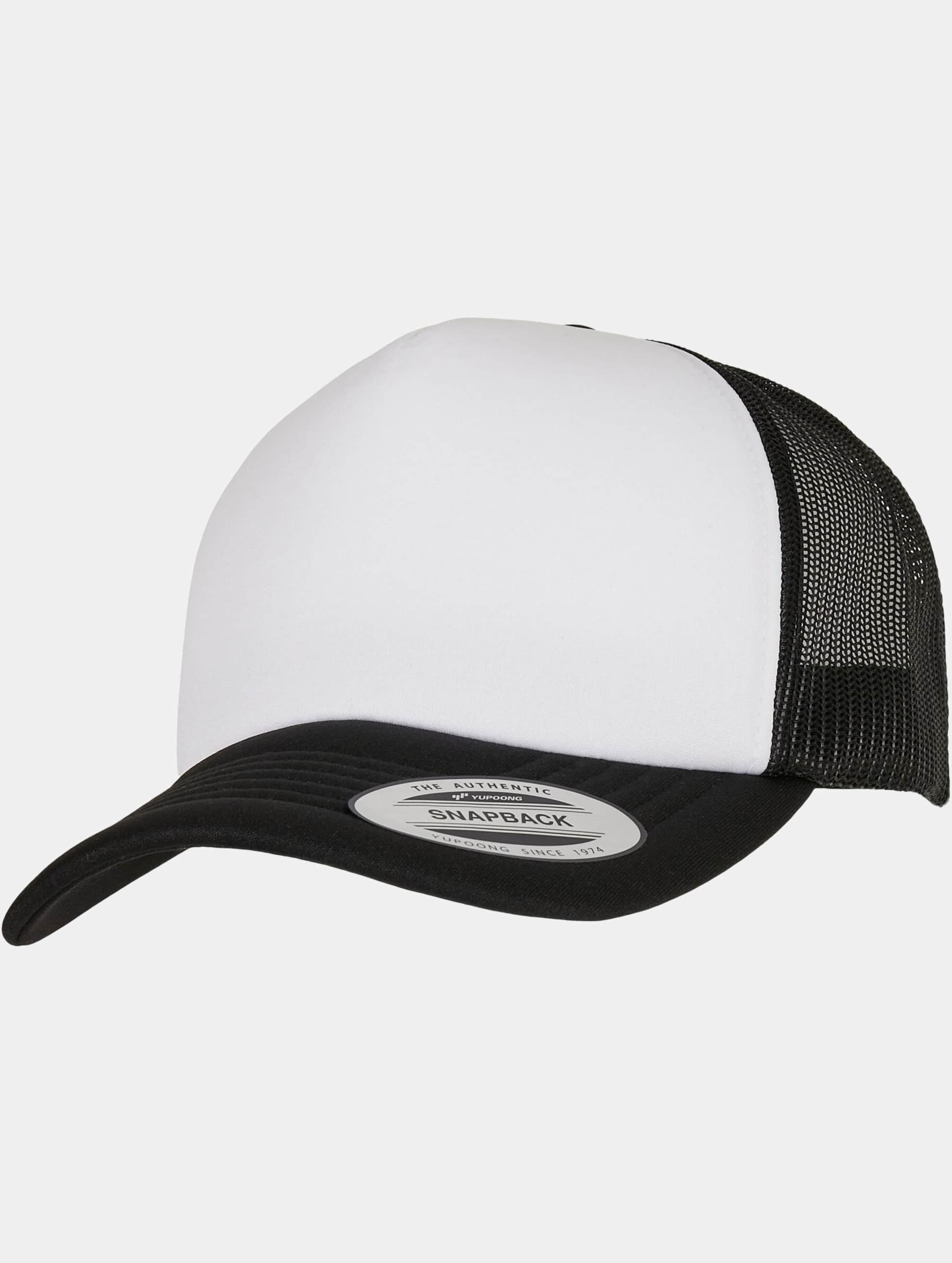 Flexfit YP ClassicsÂ® Curved Foam Trucker Cap â€“ White Front