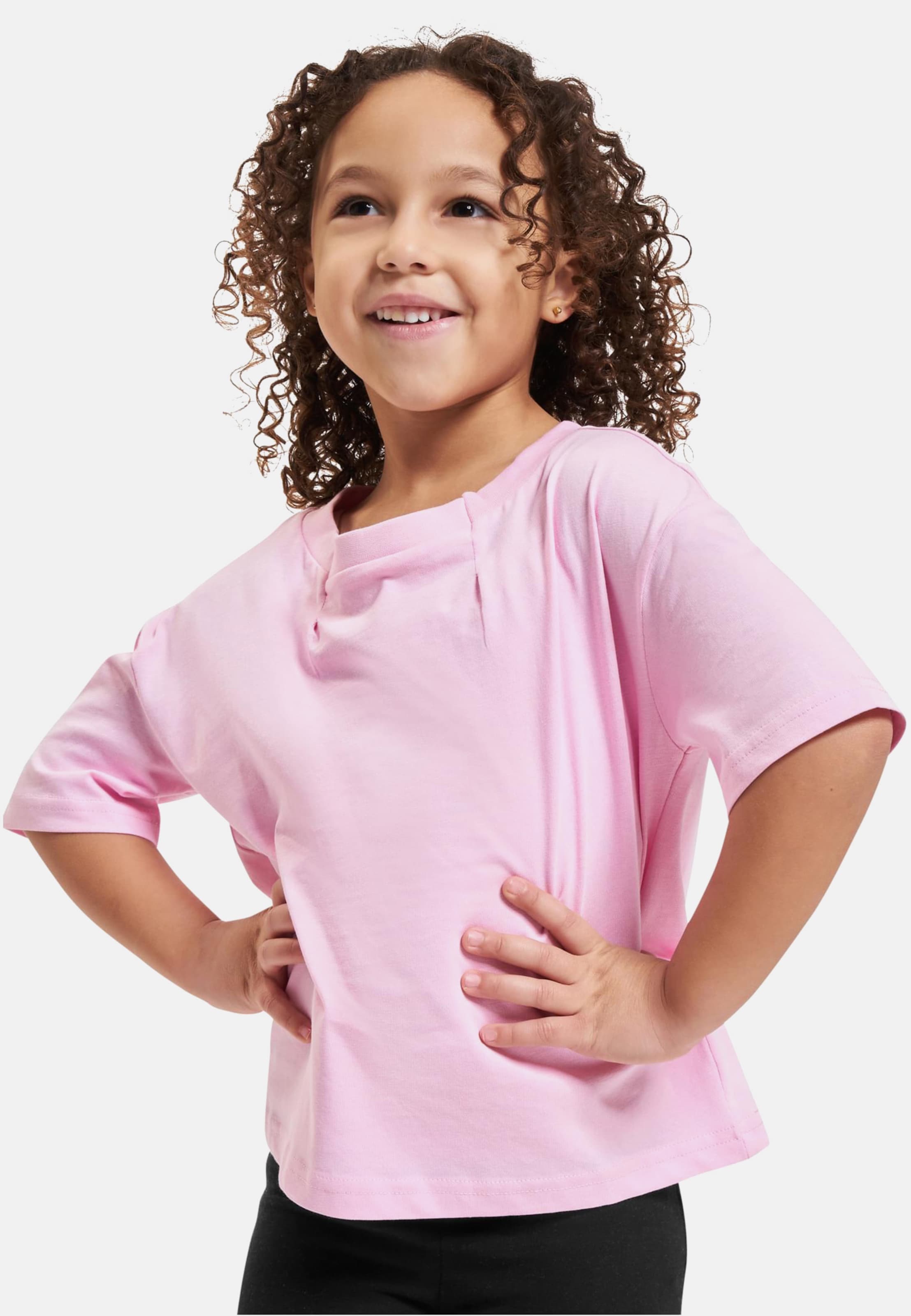 Urban Classics Girls Organic Oversized Pleat Tee