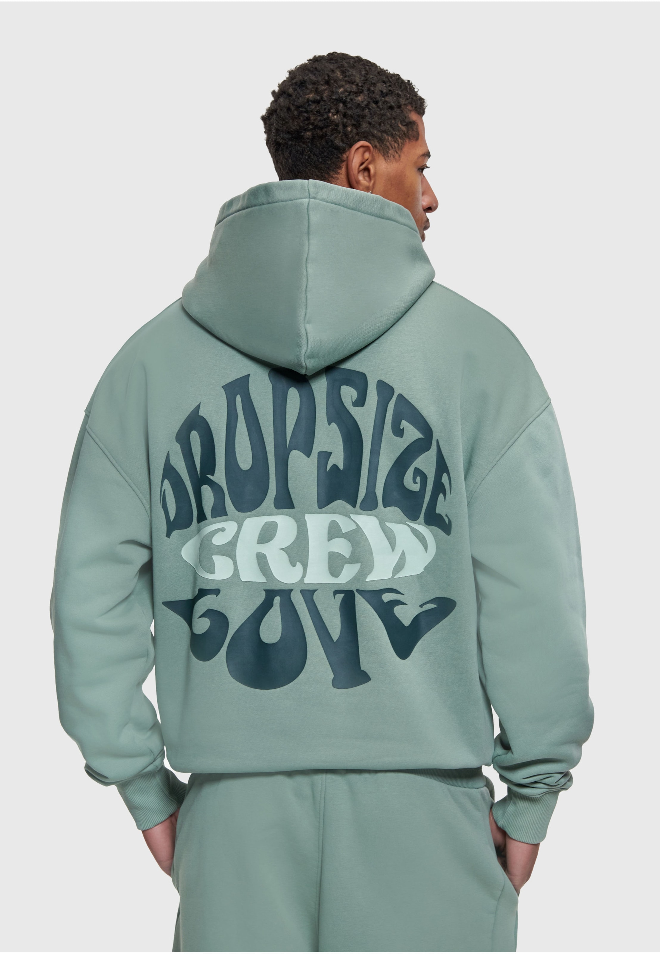 Dropsize HEAVY OVERSIZE CREW LOVE HOODIE