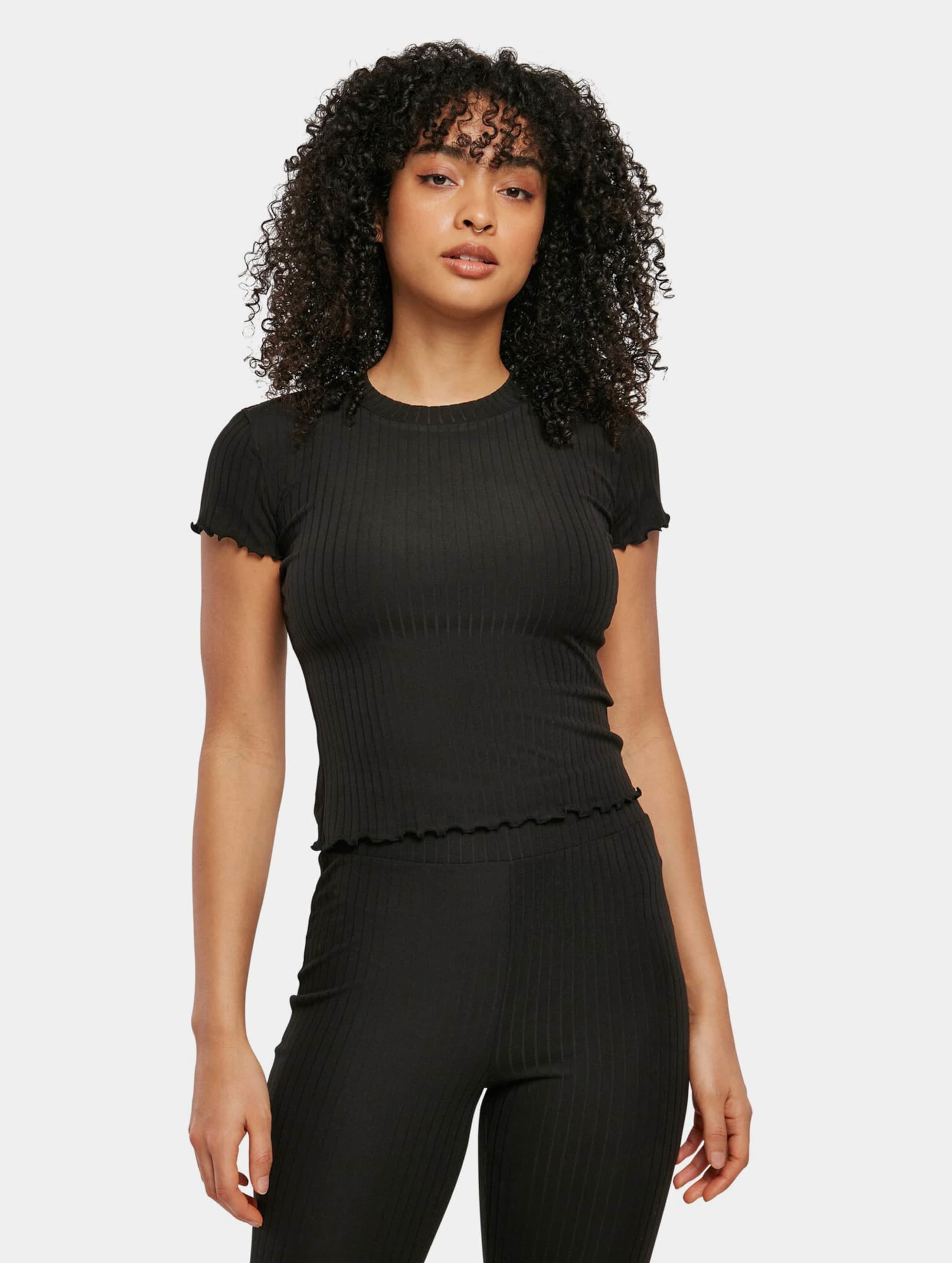 Urban Classics Ladies Short Rib Tee