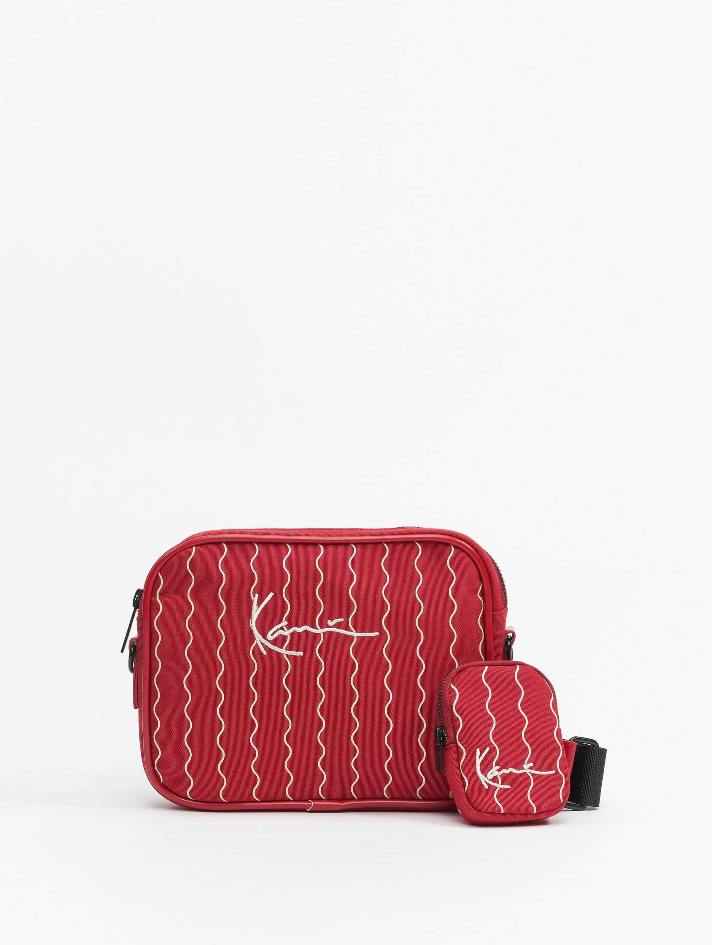 Karl Kani Signature Ziczac Pinstripe Messenger Bag red
