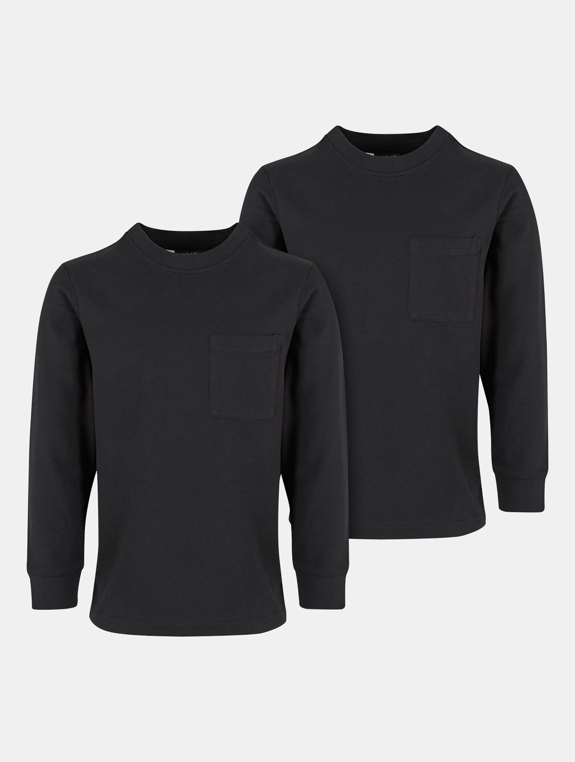 Urban Classics Boys Heavy Oversized Pocket 2 Pack Longsleeve