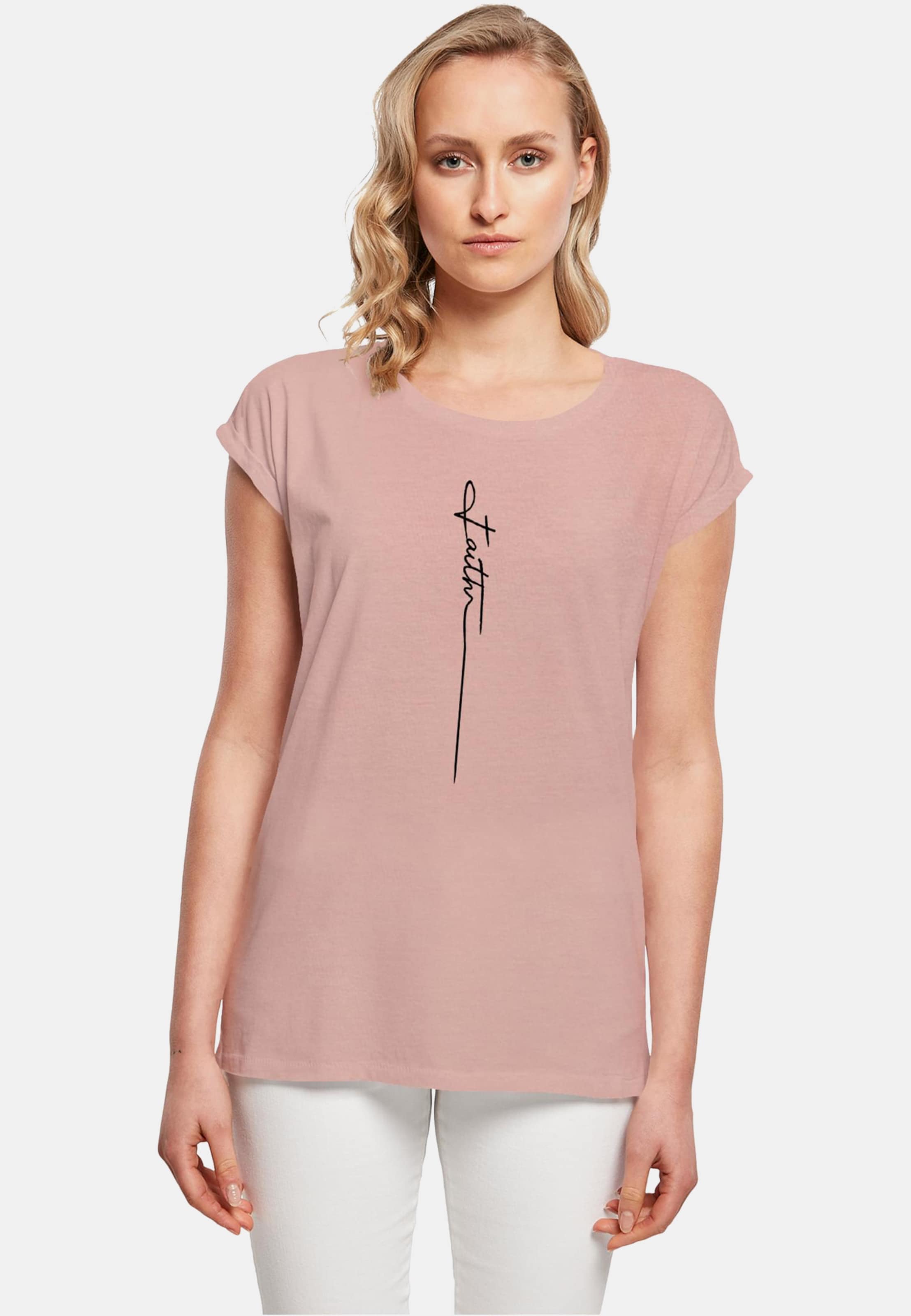 Merchcode Ladies Faith Extended Shoulder Tee