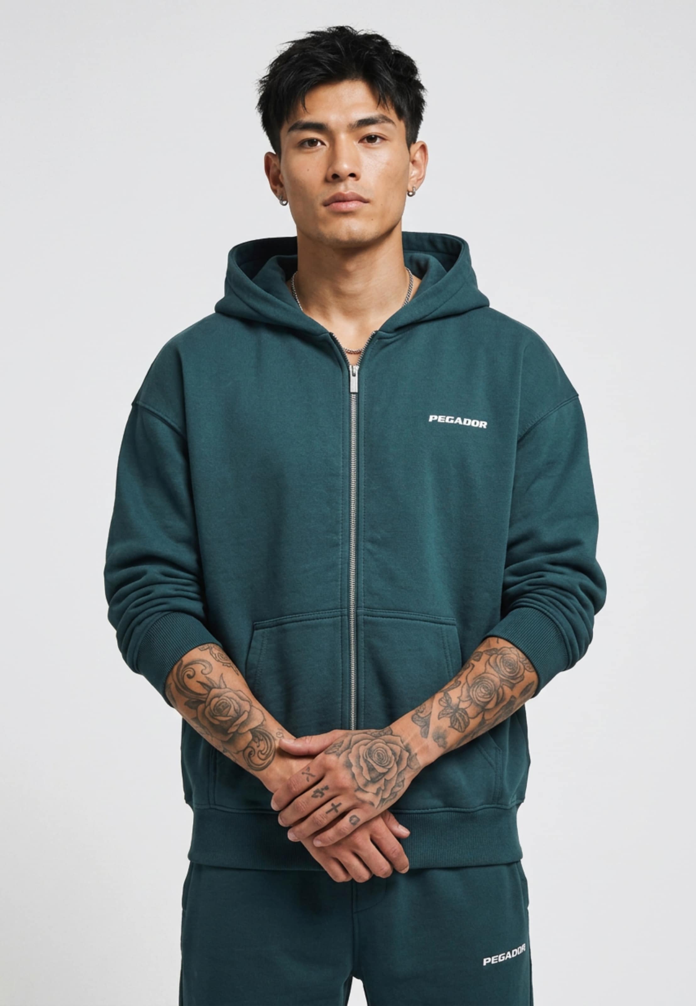 PEGADOR Logo Oversized Sweat Jacket