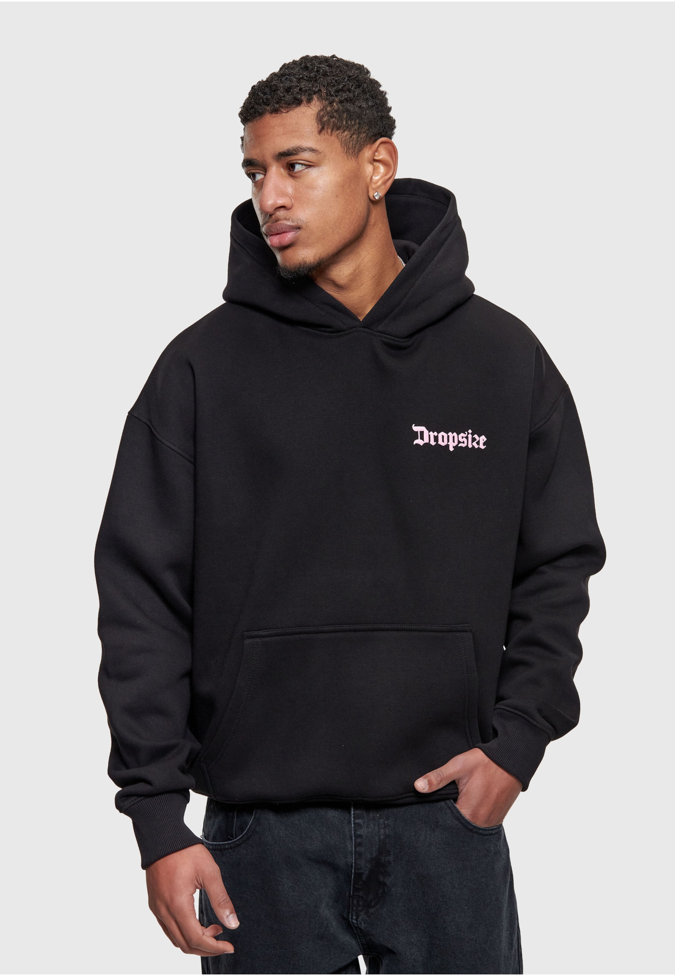 Dropsize HEAVY OVERSIZE CREW LOVE HOODIE