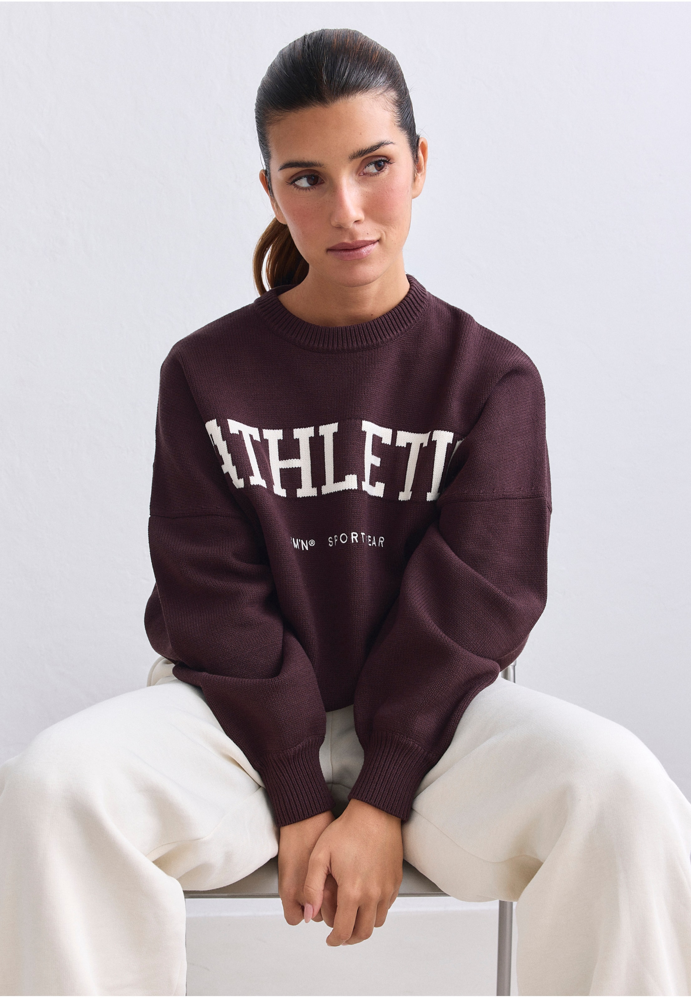 aimn Athletic Knit Sweatshirt