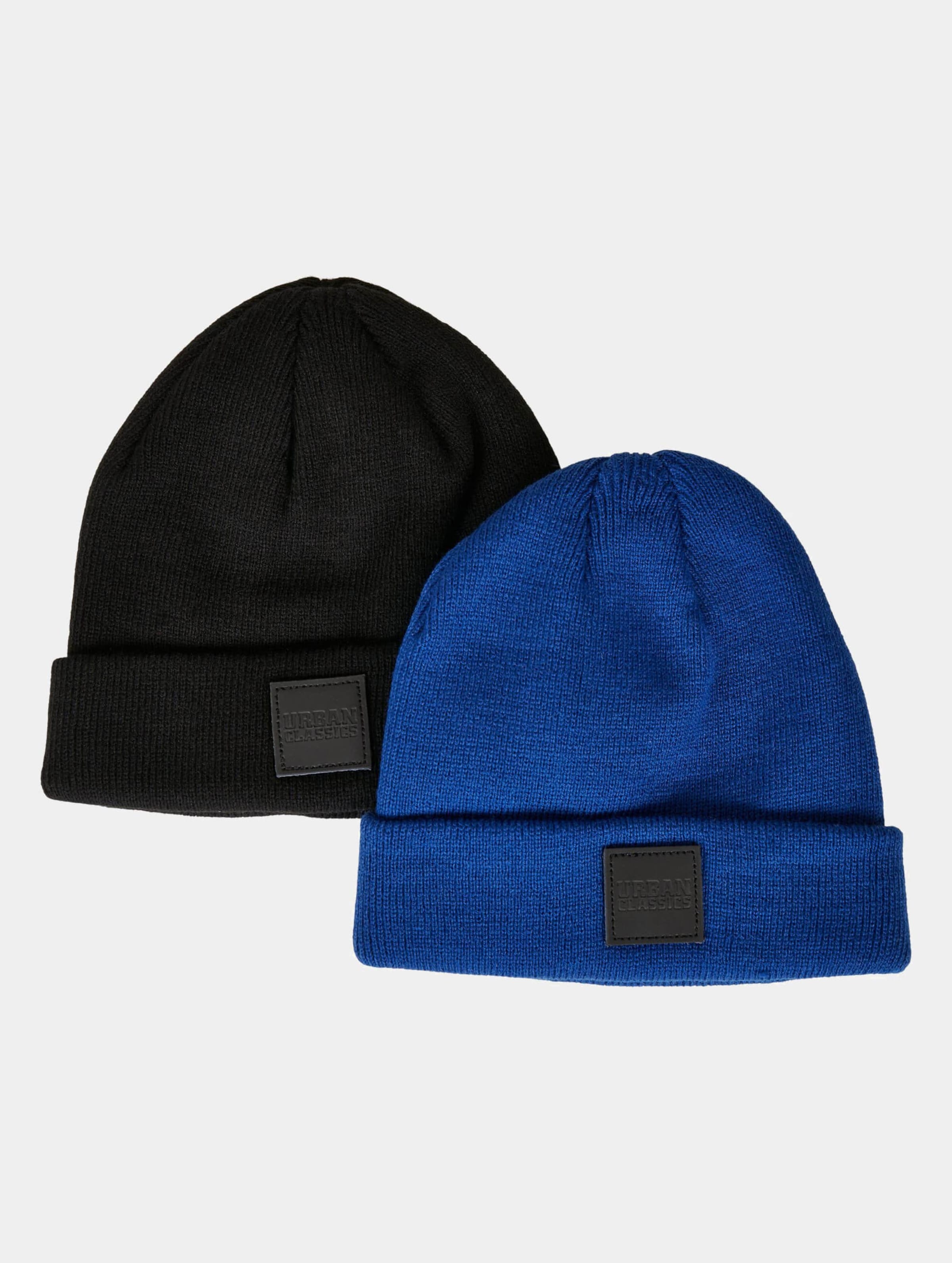 Urban Classics Logopatch Beanie Kids 2-Pack
