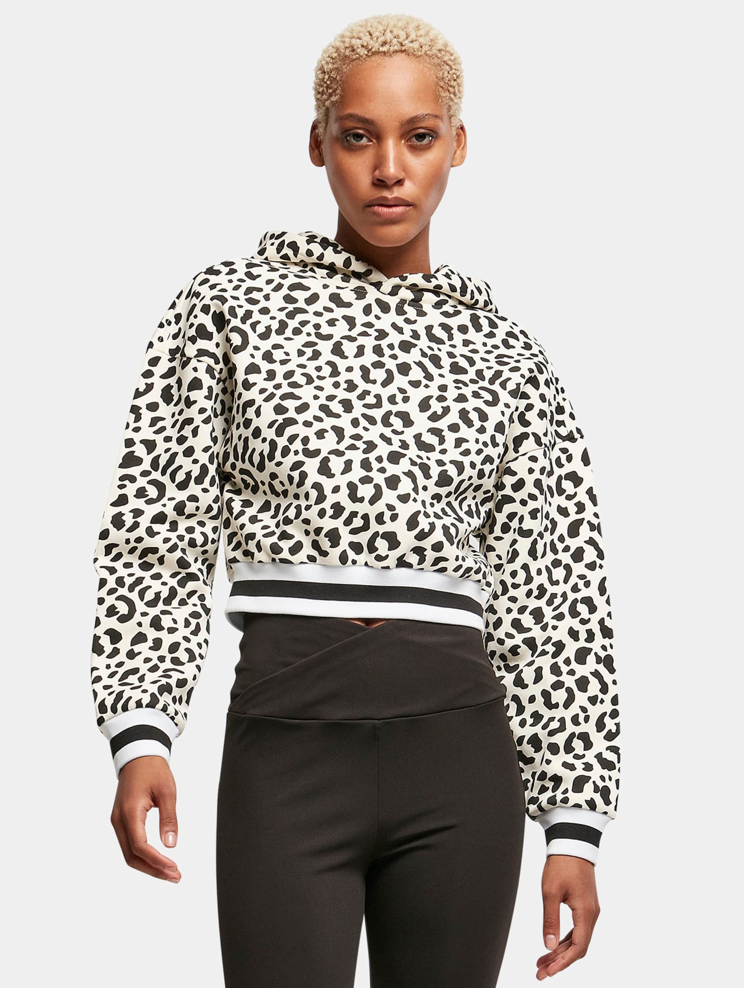 Urban Classics Ladies Short AOP College Hoody