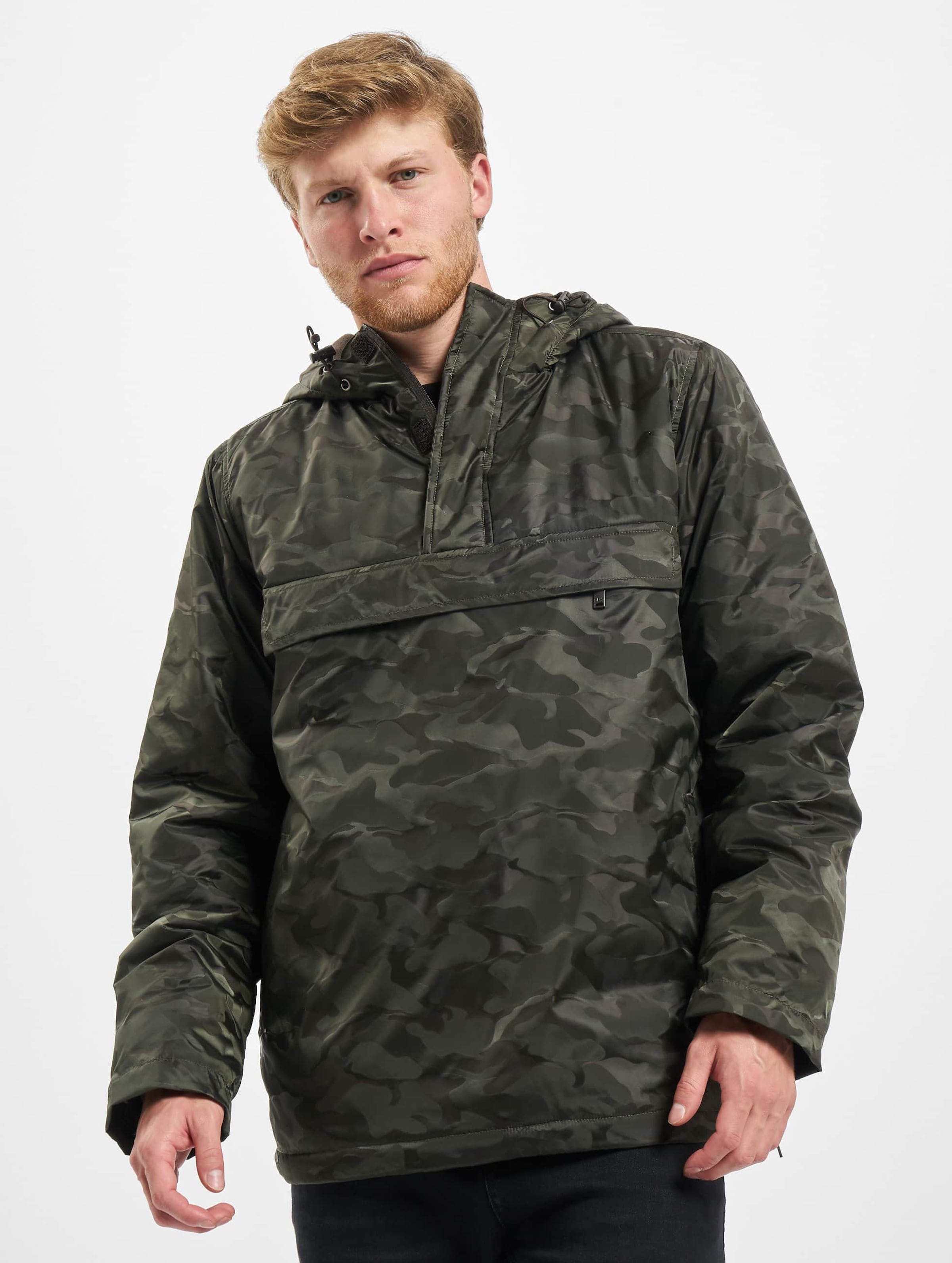 Urban Classics Padded Camo Pull Over Jacket