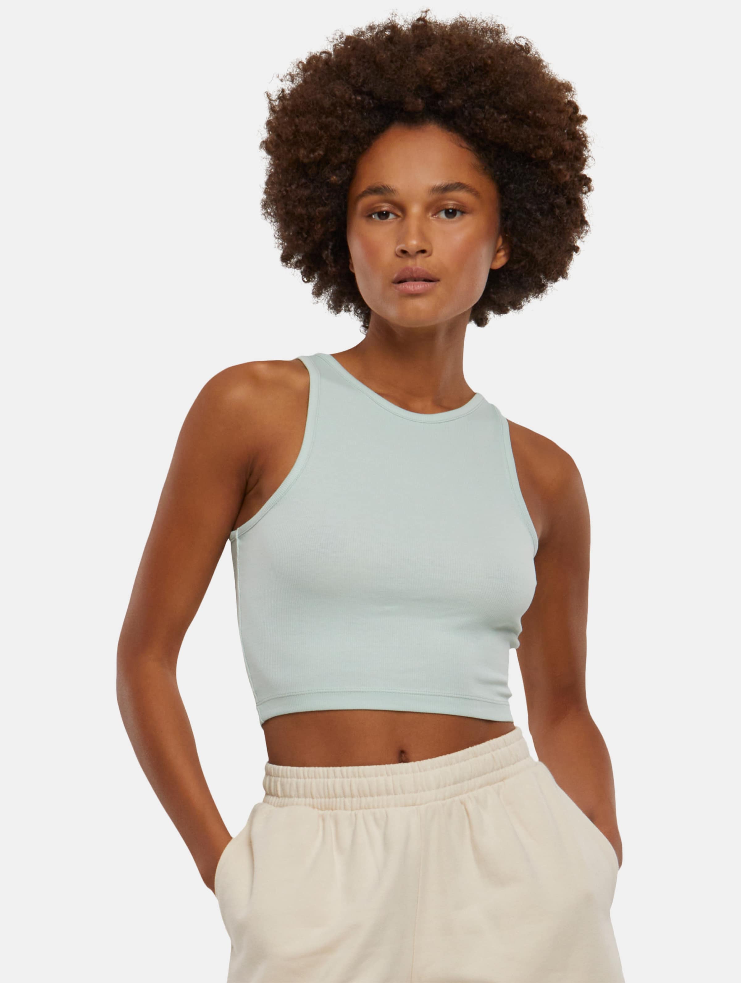 Urban Classics Ladies Cropped Rib Top