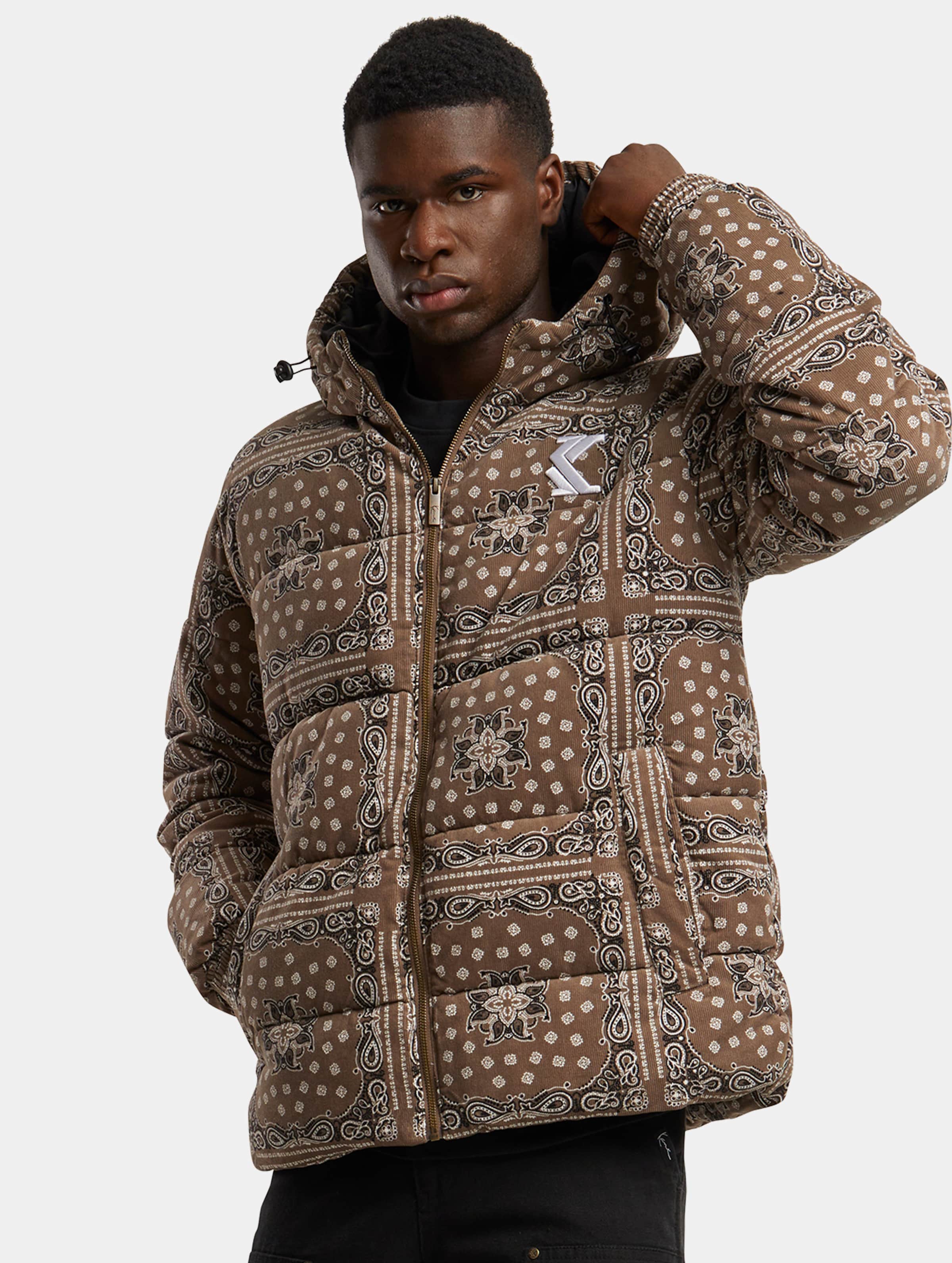 Karl Kani KK OG Hooded Corduroy Paisley Puffer Jacket