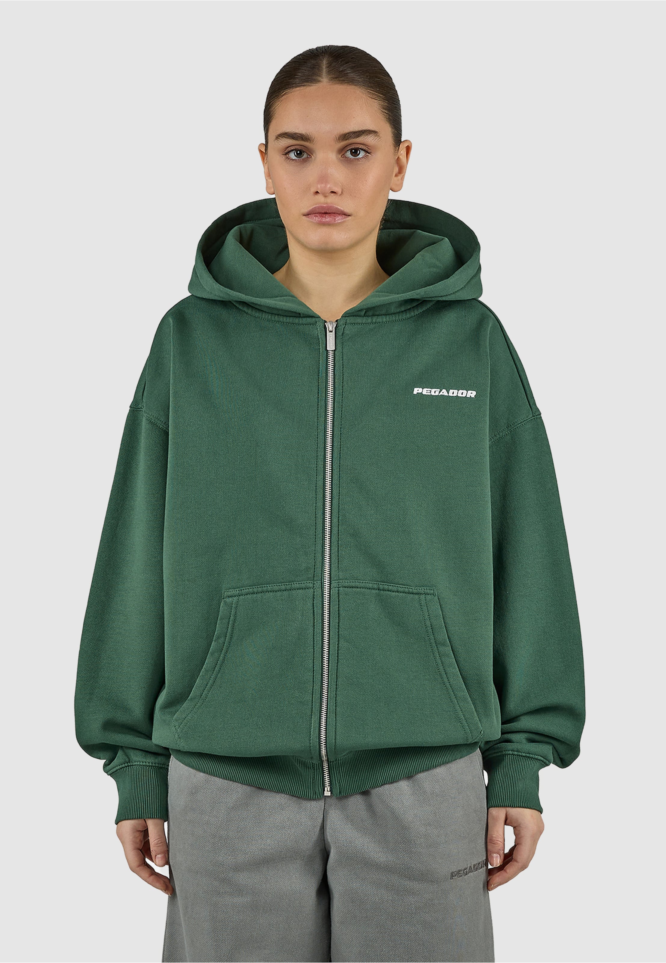 PEGADOR Clarita Oversized Sweat Zip Hoodie