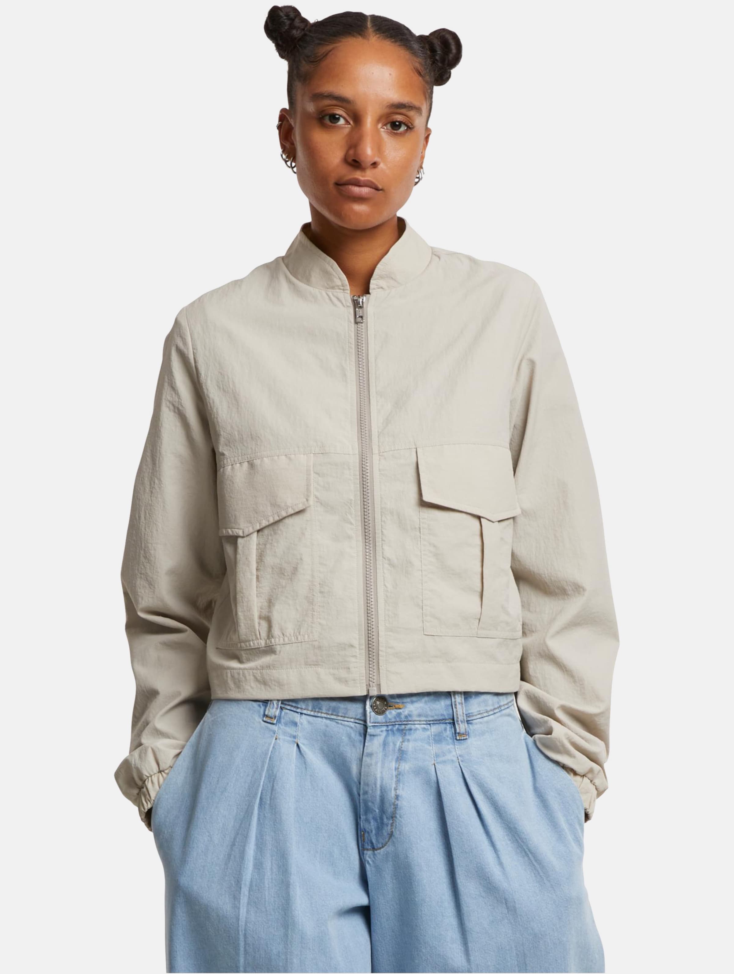 Urban Classics Ladies Short Crinkle Nylon Jacket