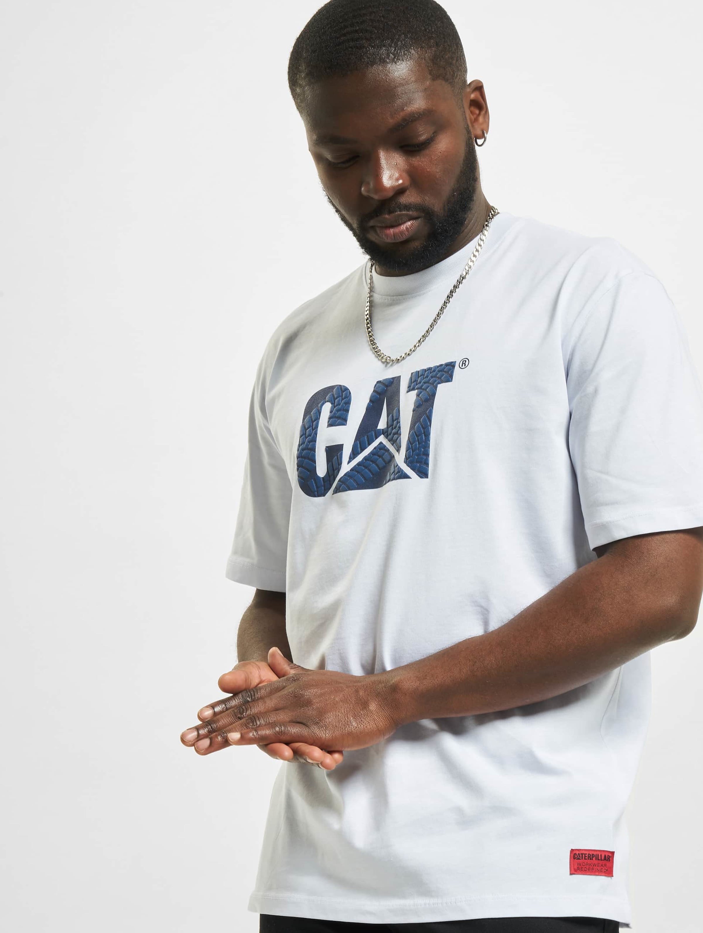 Caterpillar Wheels Print T-Shirt
