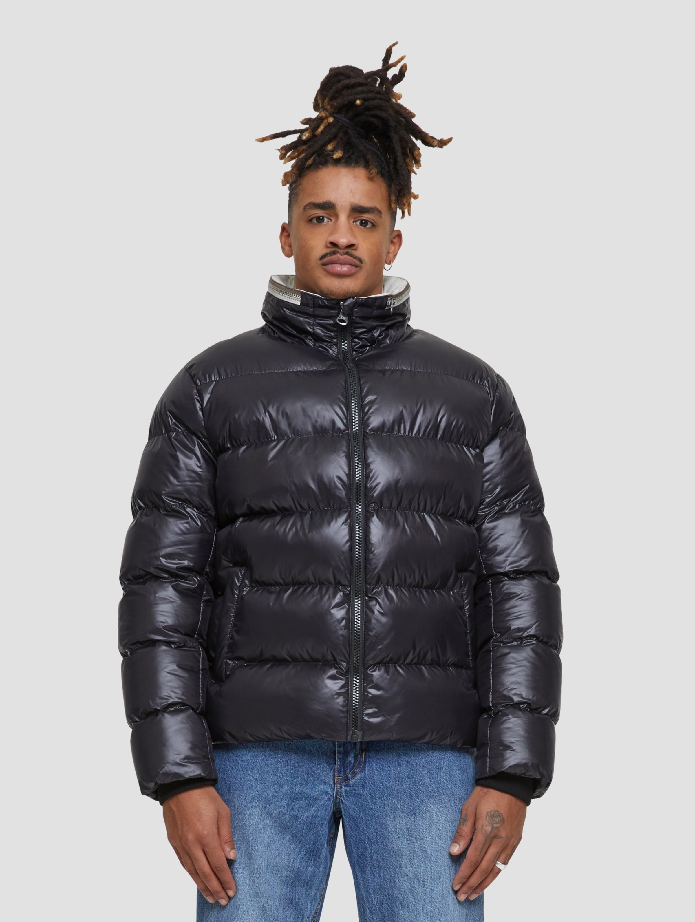 Urban Classics Recycled Zip neck Puffer Jacket