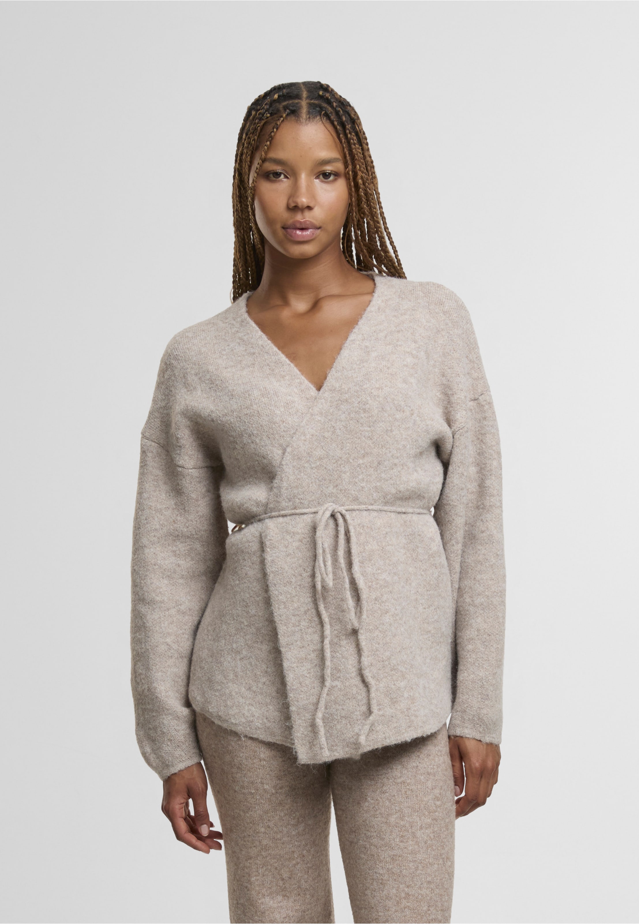 Estelou Soft touch knit wrap cardigan