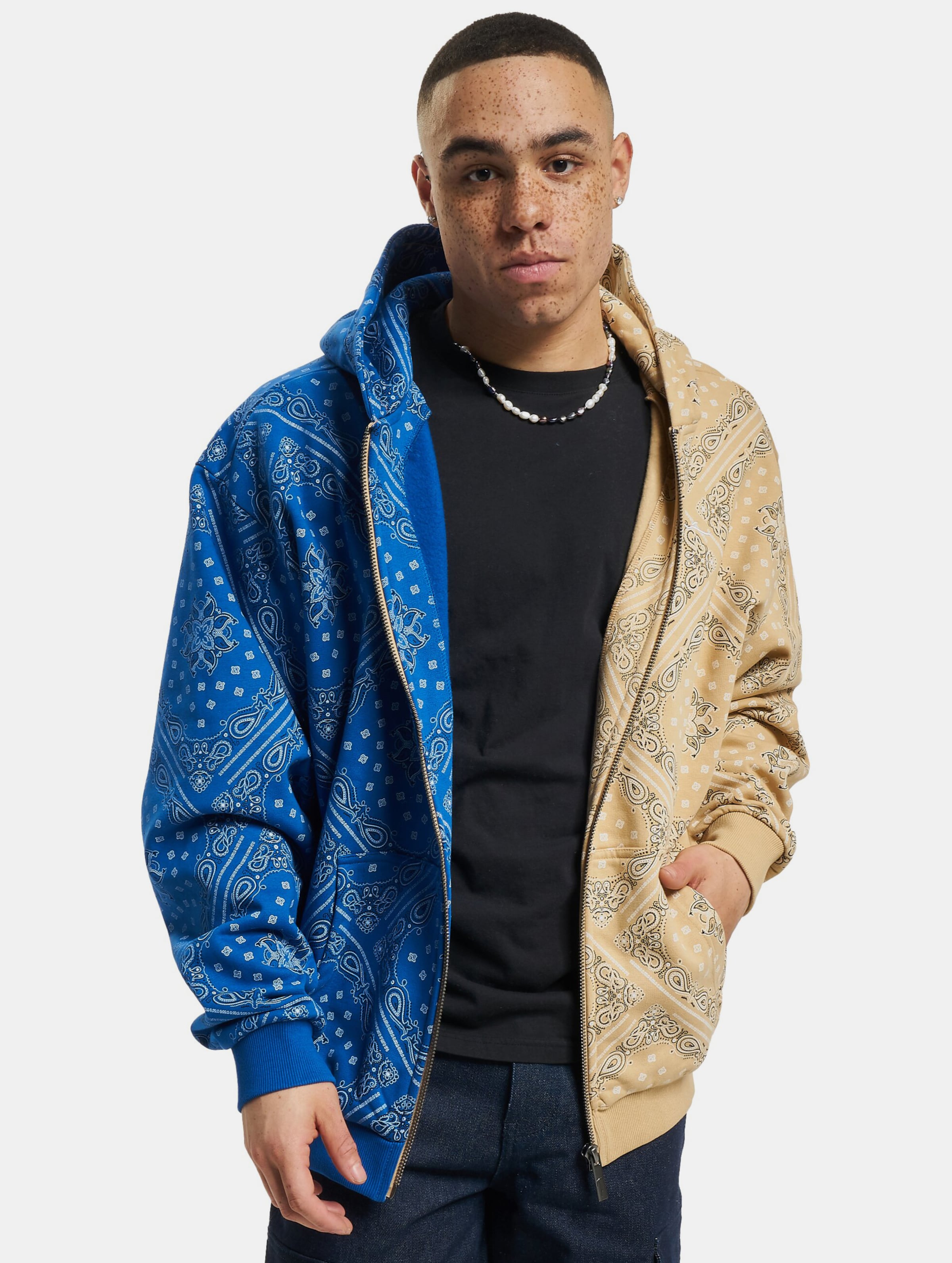 Karl Kani KK Chest Signature Paisley Block Full Zip Hoodie