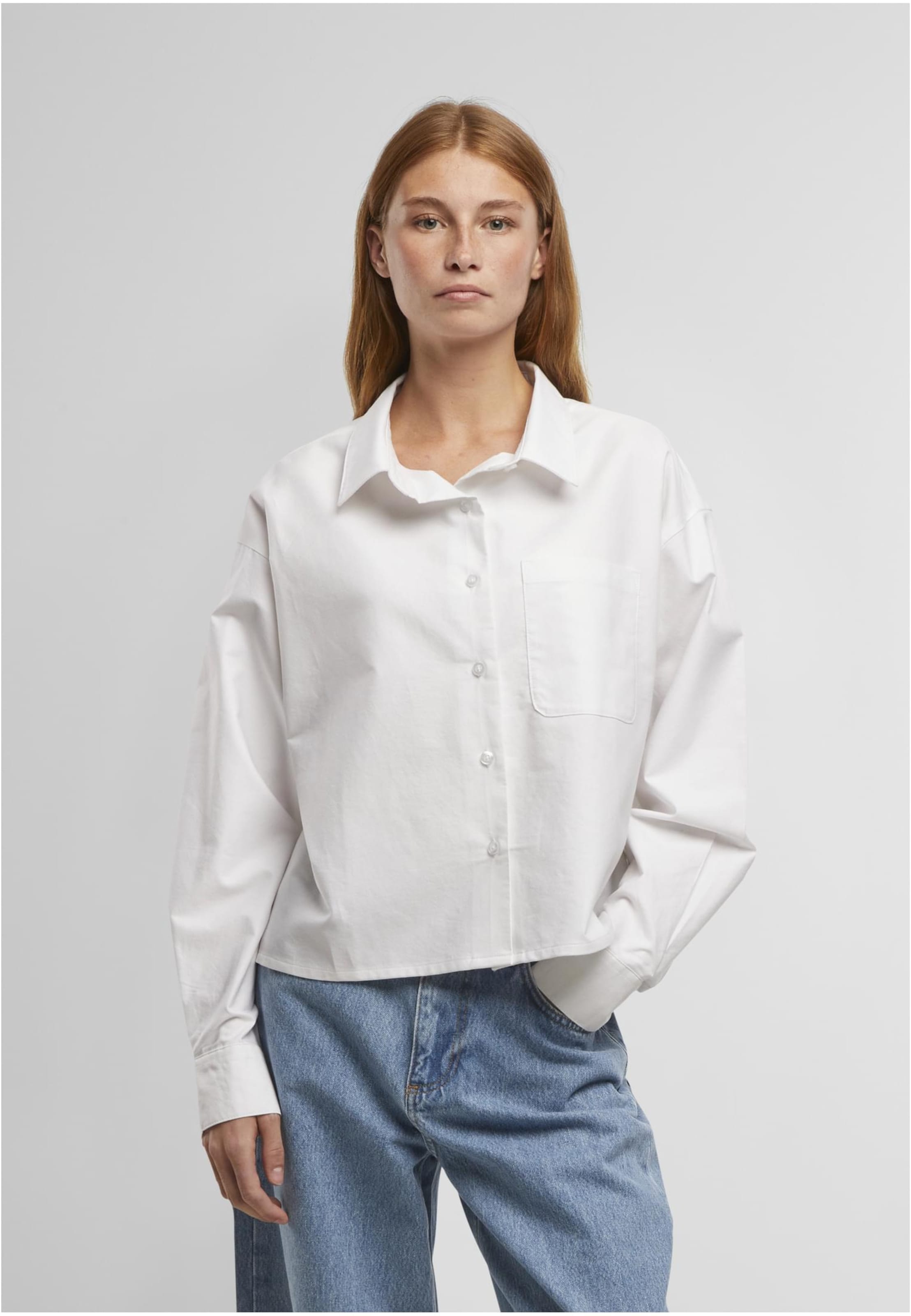 Urban Classics Ladies Short Oxford Shirt