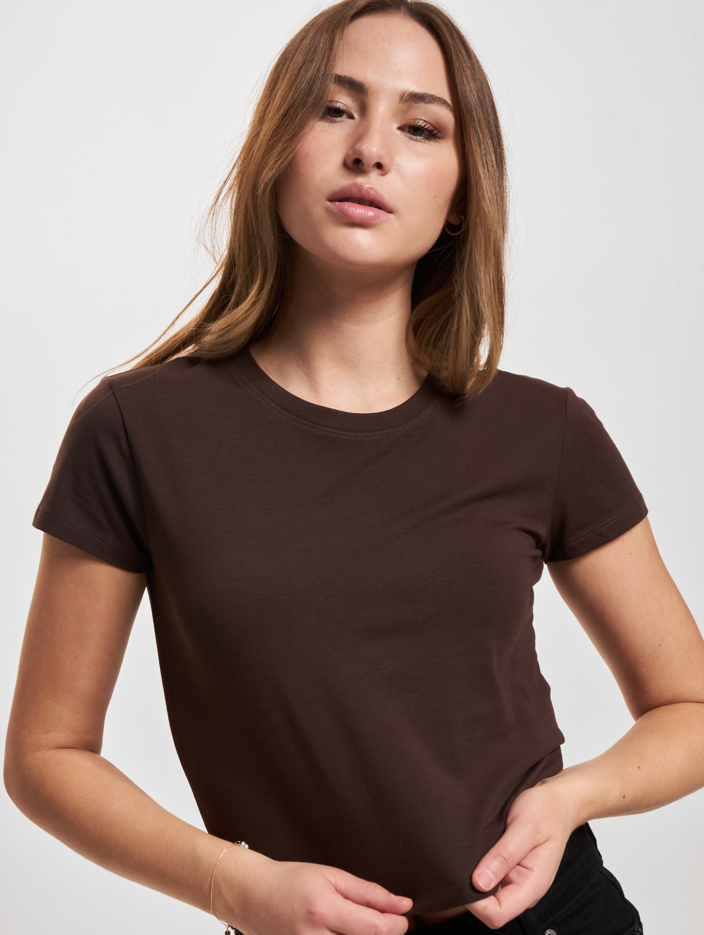 Urban Classics Ladies Stretch Jersey Cropped Tee