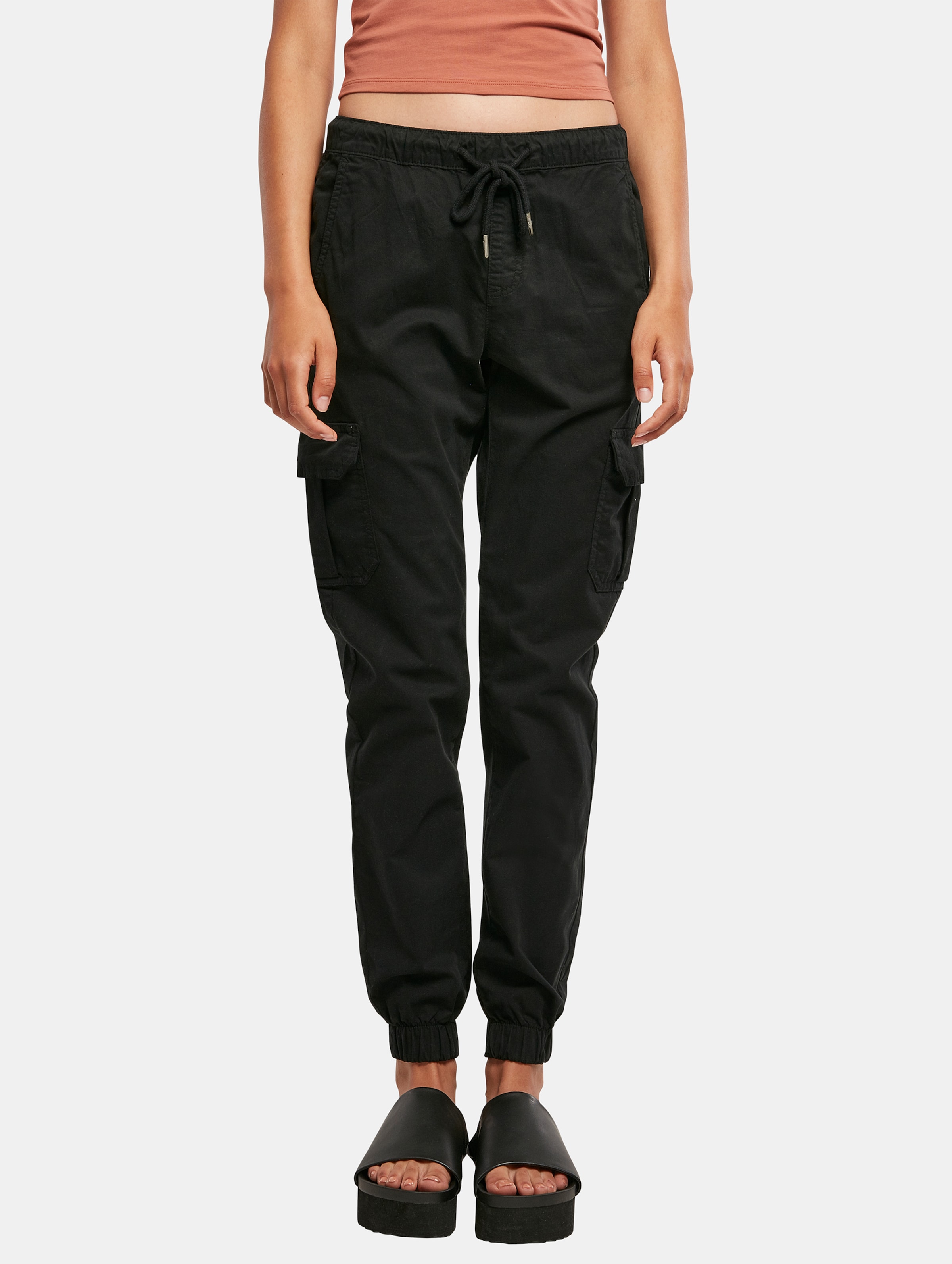 Urban Classics Ladies High Waist Cargo Jogging Pants