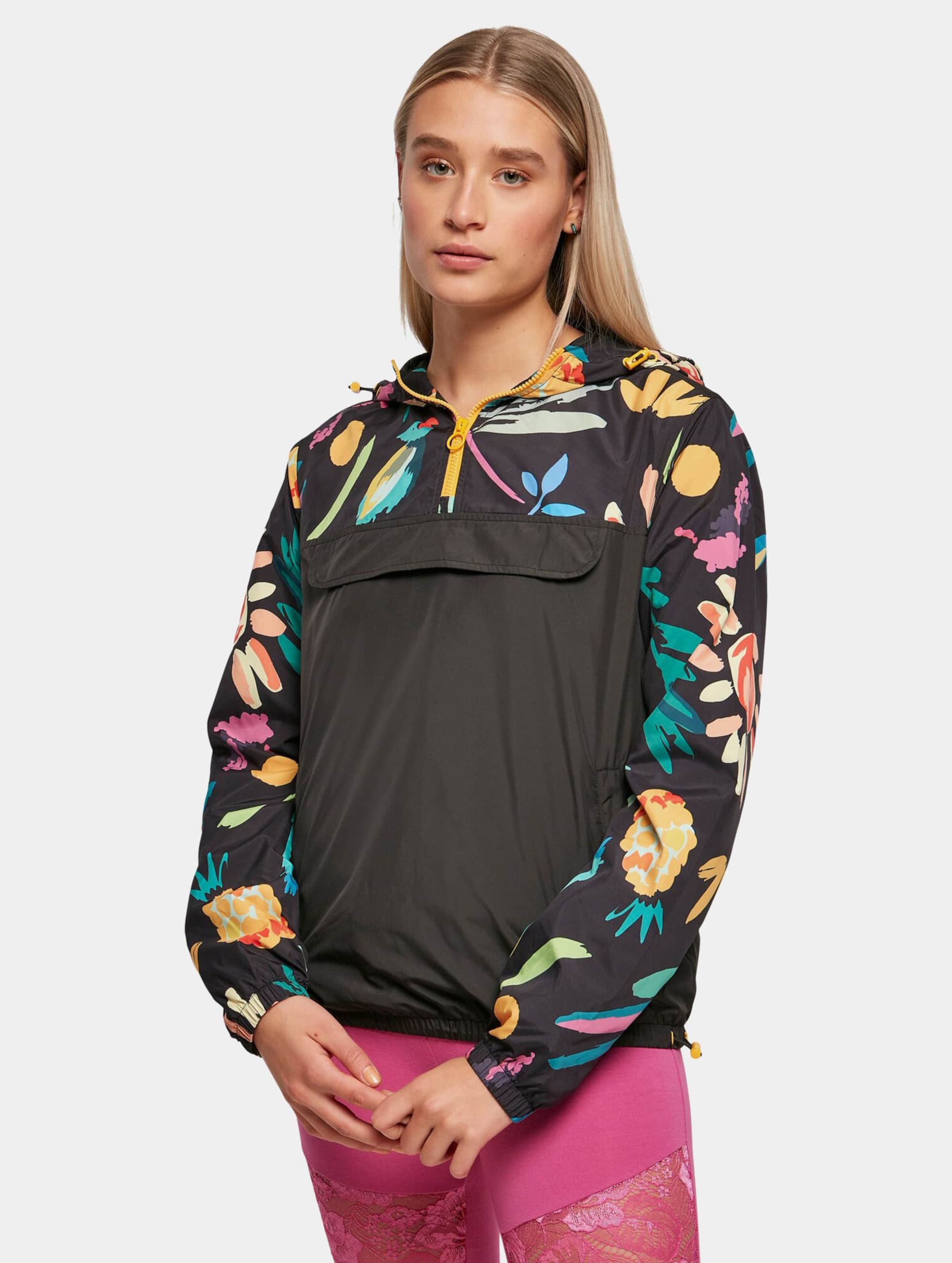 Urban Classics Ladies Mixed Pull Over Jacket