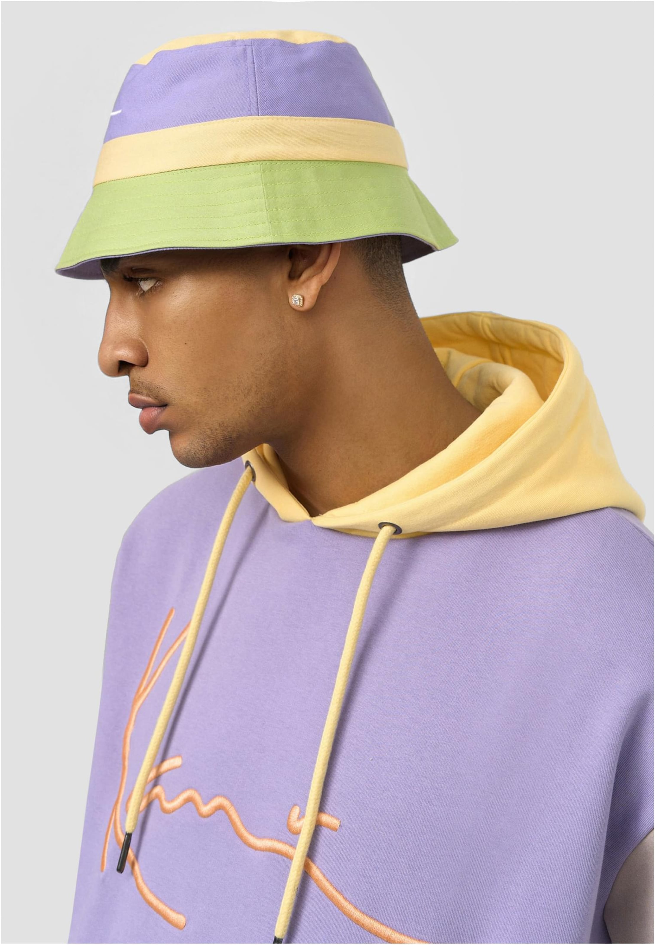 Karl Kani Signature reversible Block Bucket Hat
