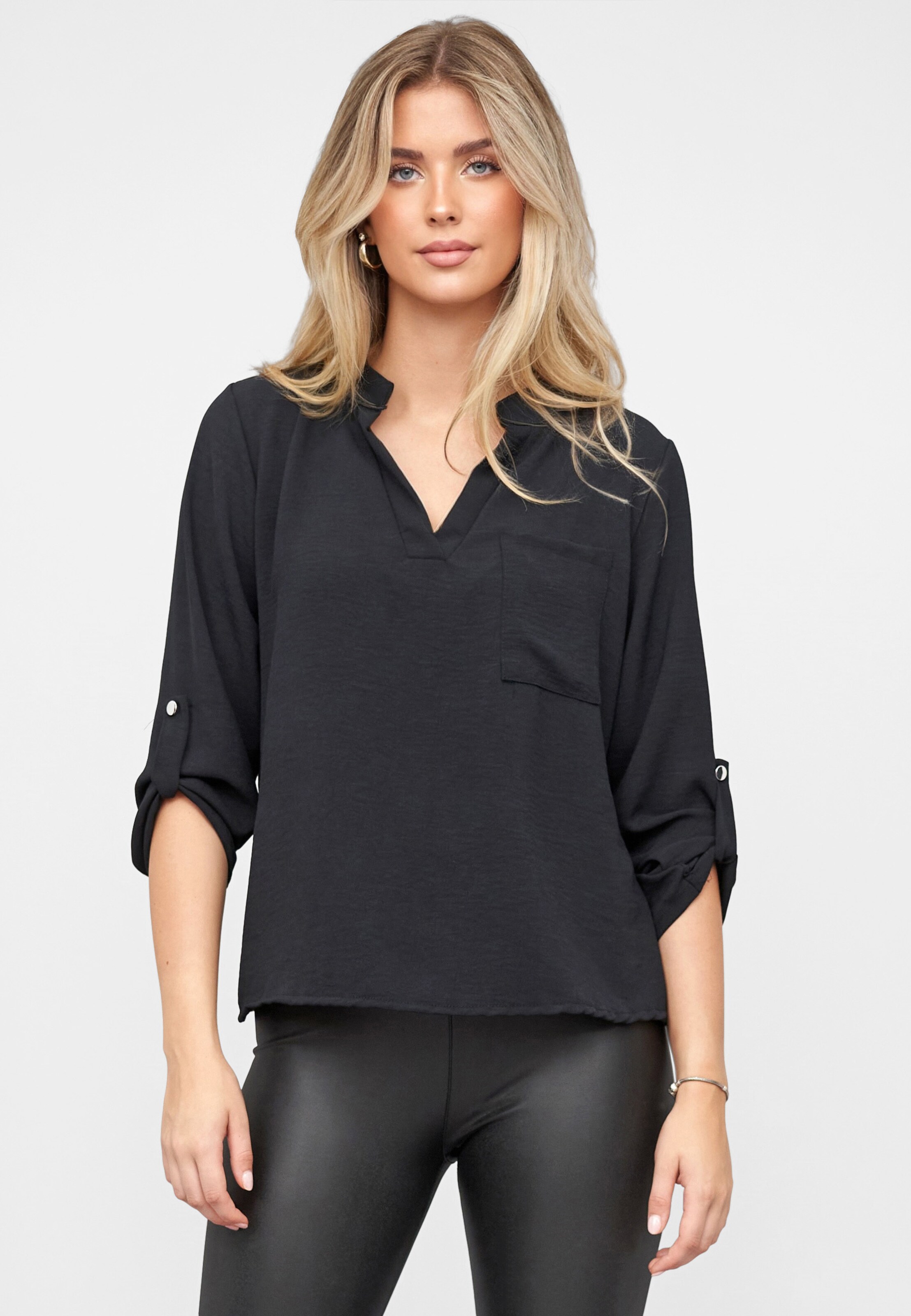 Cloud5ive Turn-Up Muslin Blouse