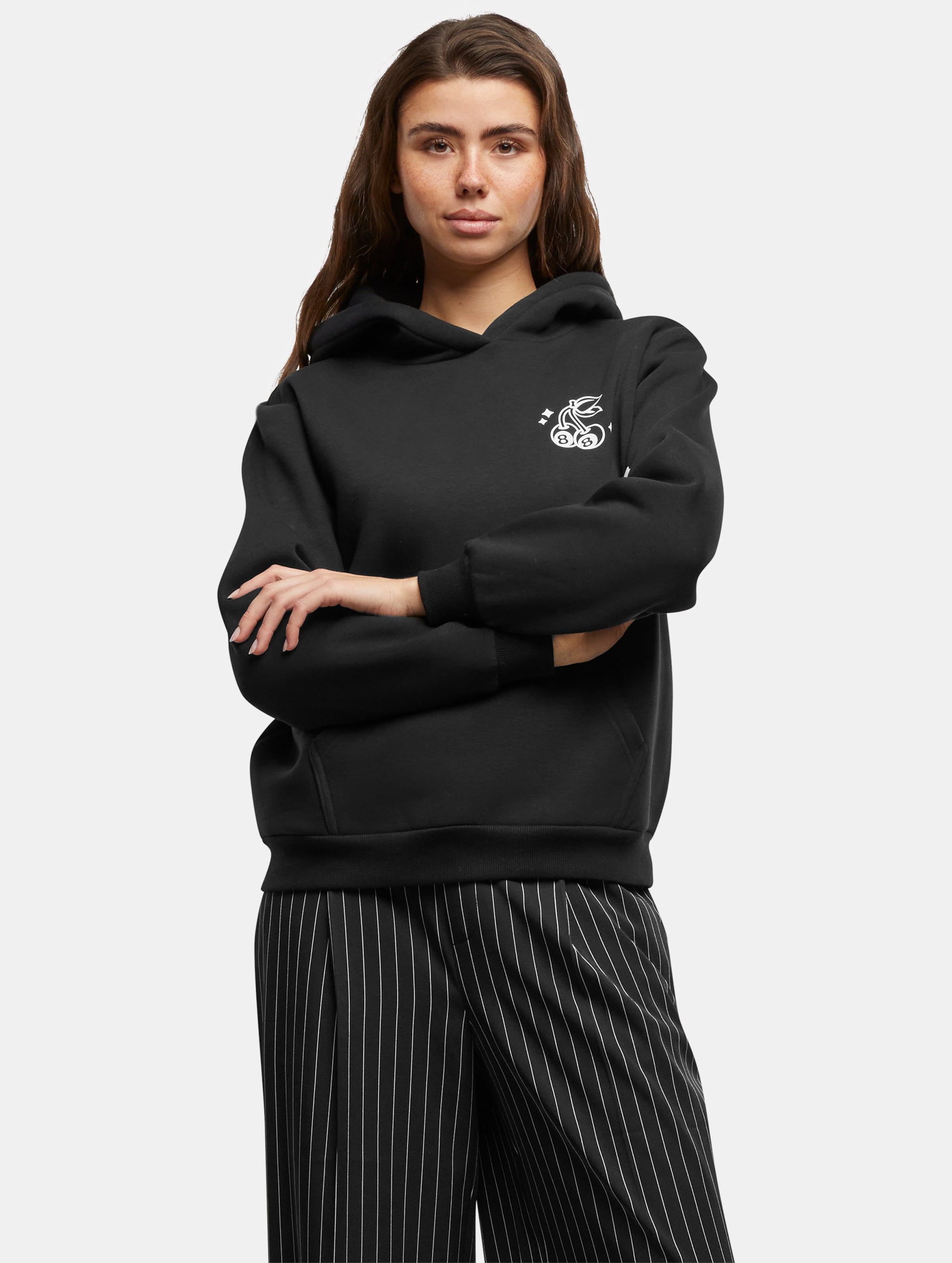 Miss Tee Lucky Cherry Ladies Fluffy Hoody