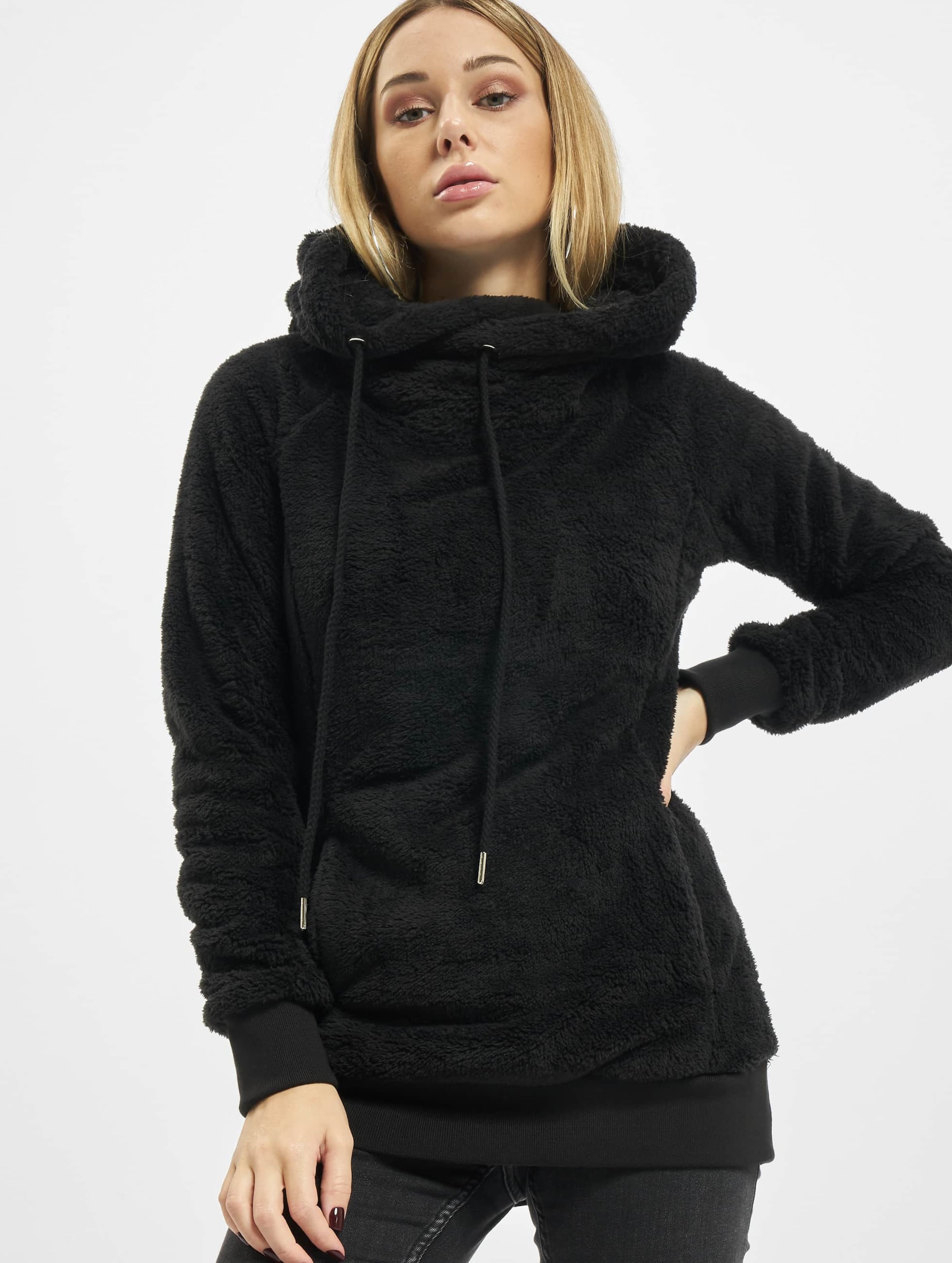 Urban Classics Ladies Long Teddy Hoody