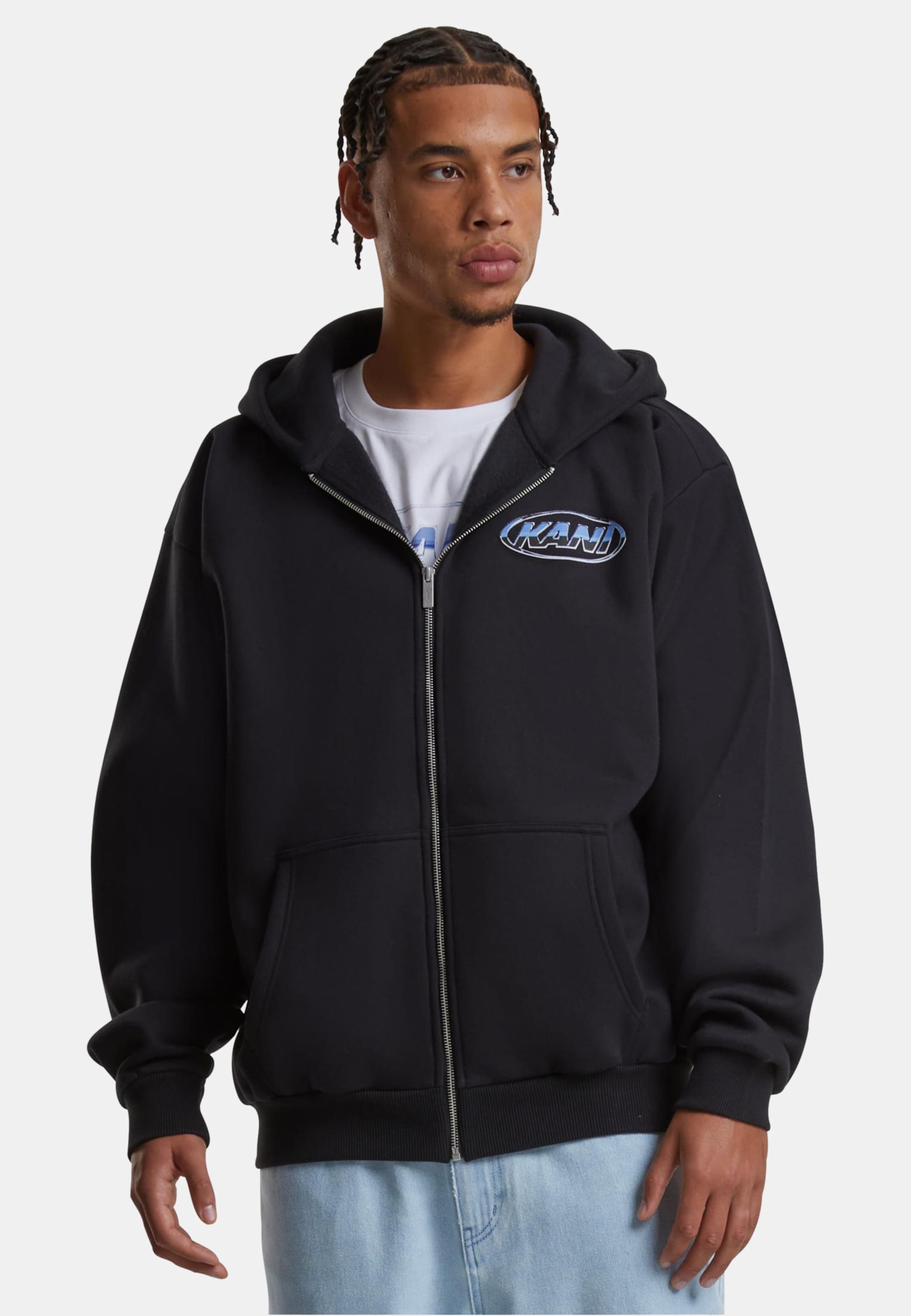 Karl Kani Woven Signature Chrome Zip Hoodie