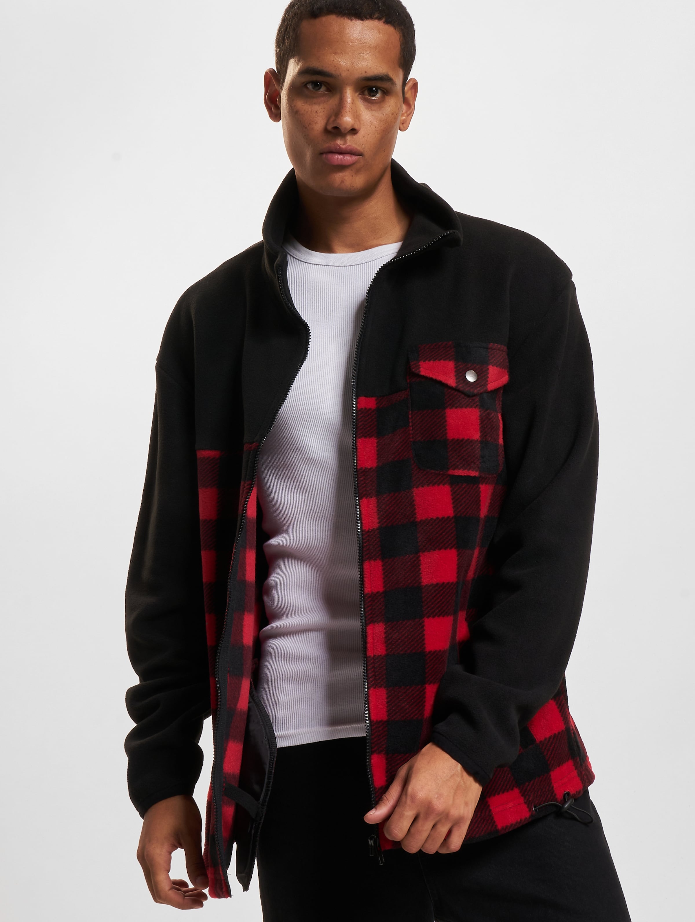 Urban Classics Patterned Polar Fleece Track Jacket