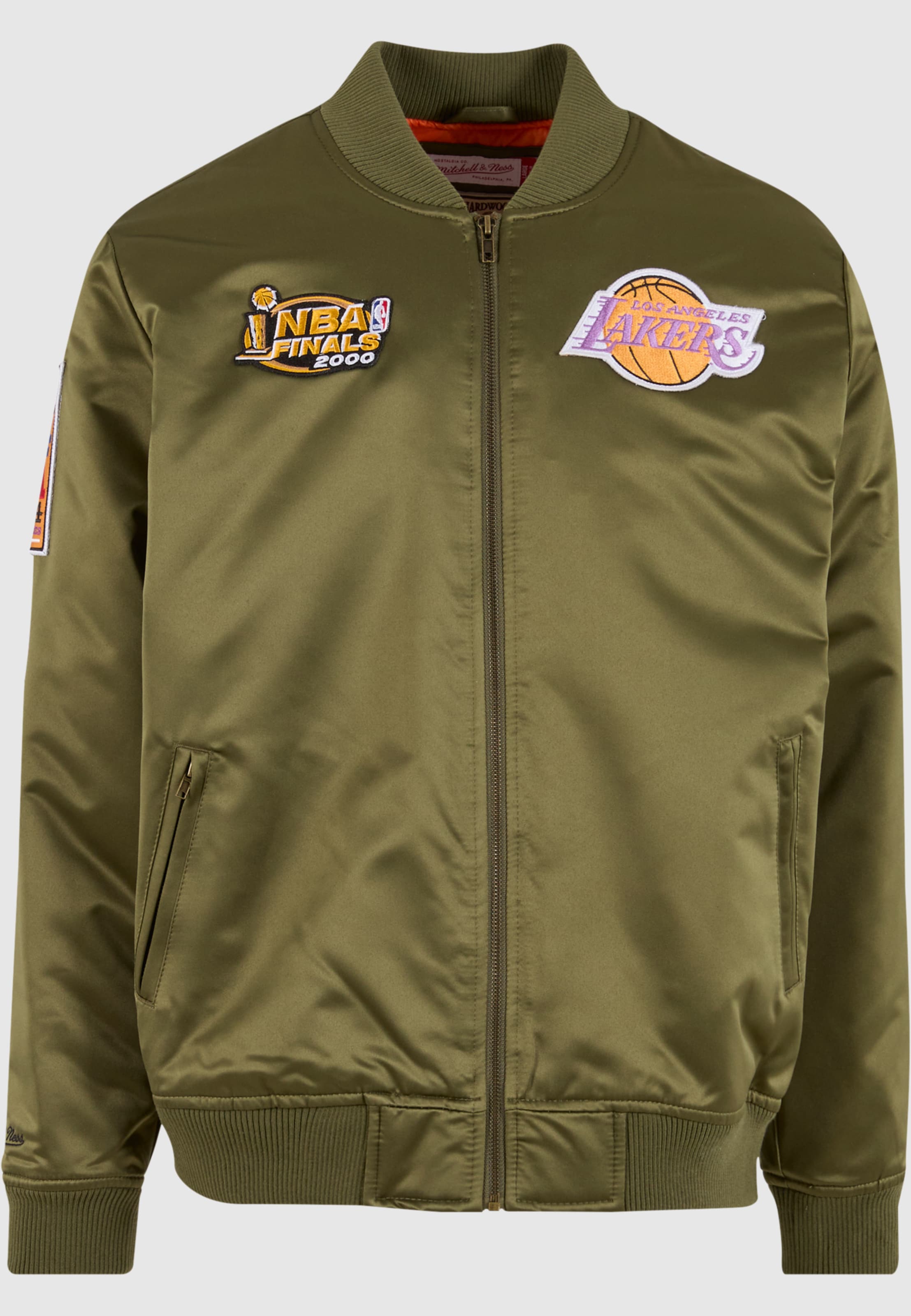 Mitchell & Ness NBA Flight Satin - LA Lakers Bomberjacke
