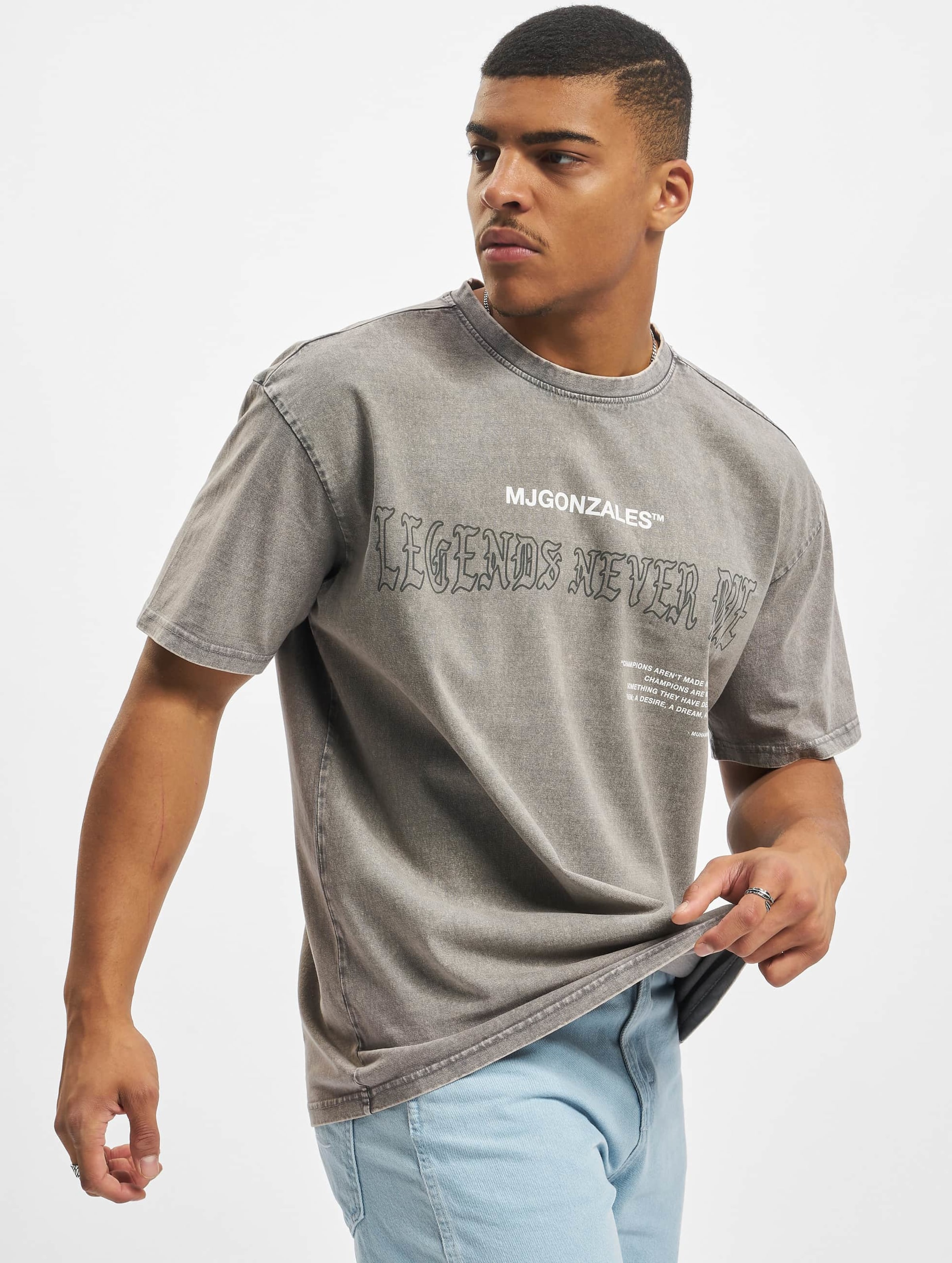 MJ Gonzales LEGENDS NEVER DIE - Acid Washed Heavy Oversize Tee