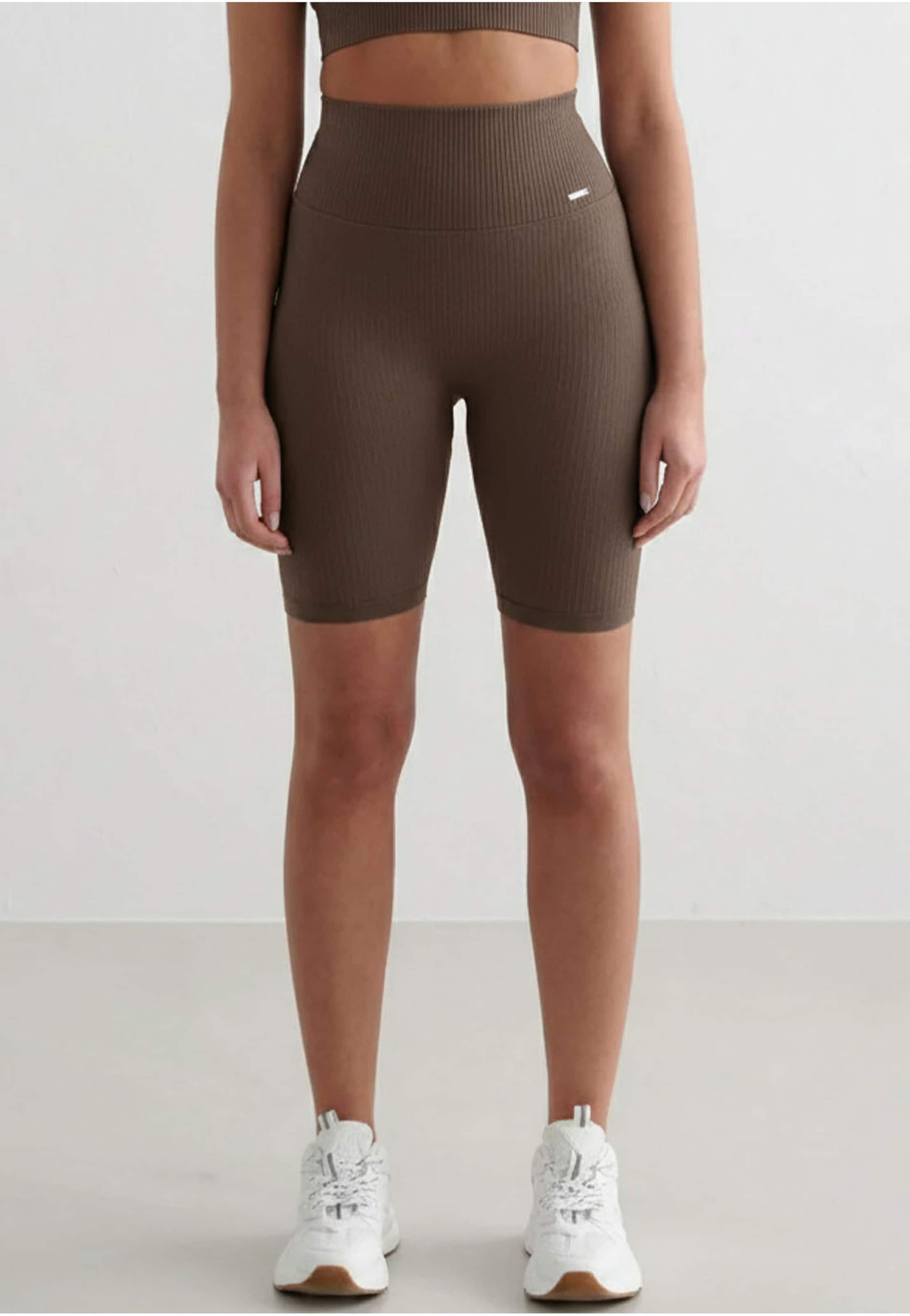 aimn Ribbed Seamless Biker Short