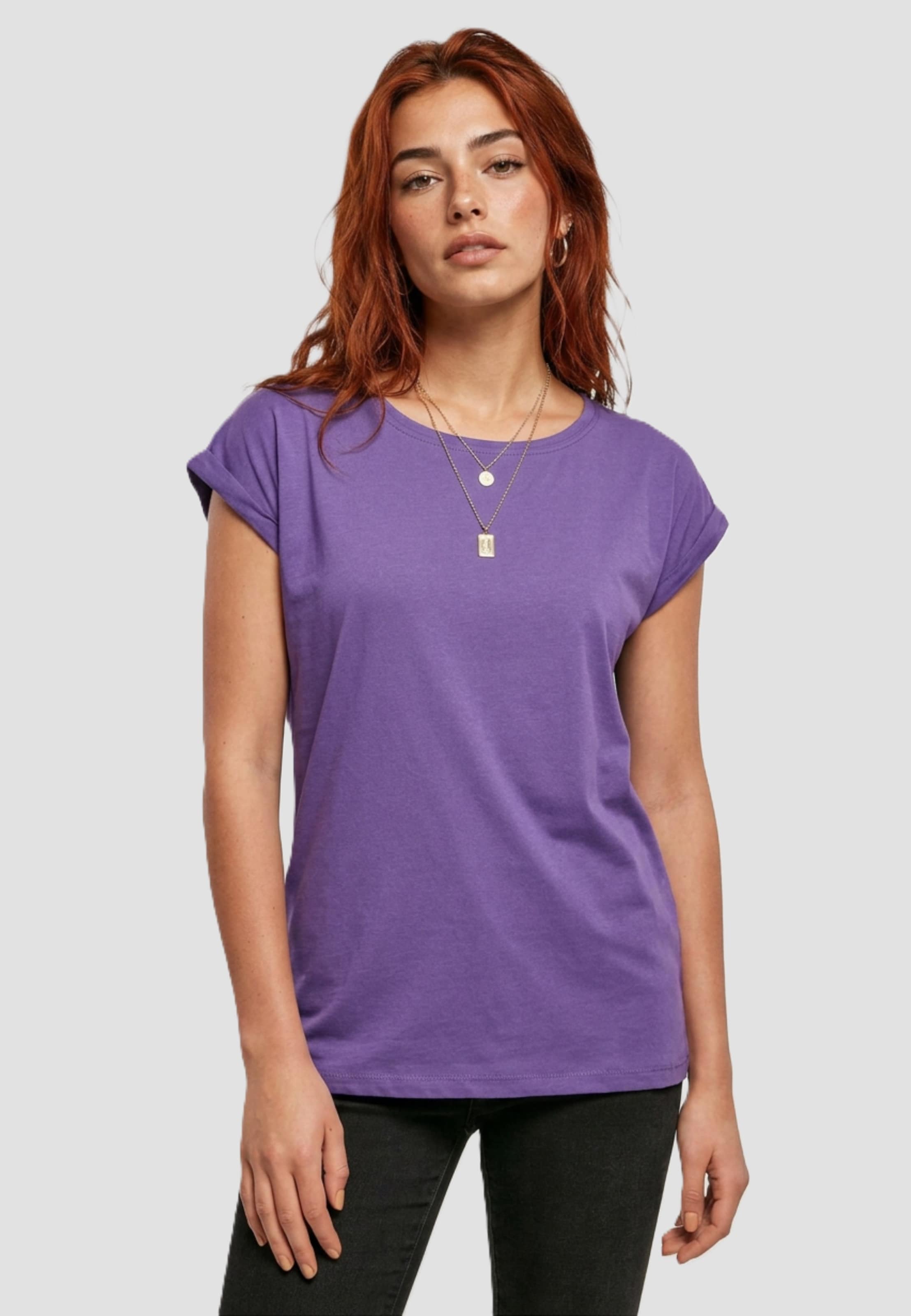 Build Your Brand Ladies Extended Shoulder Tee