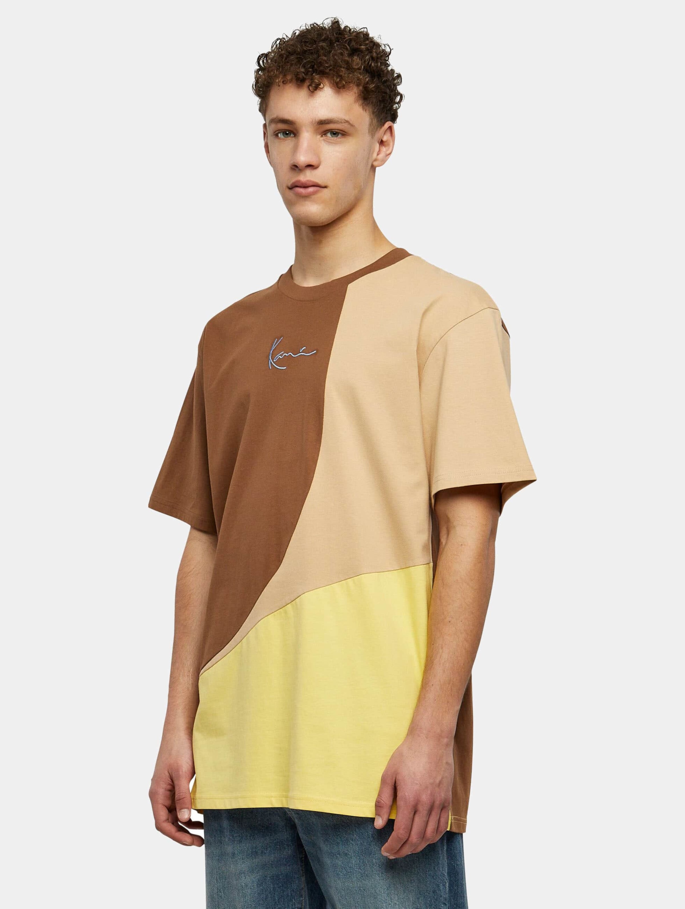 Karl Kani KM231-023-2KK Woven Signature Block Tee