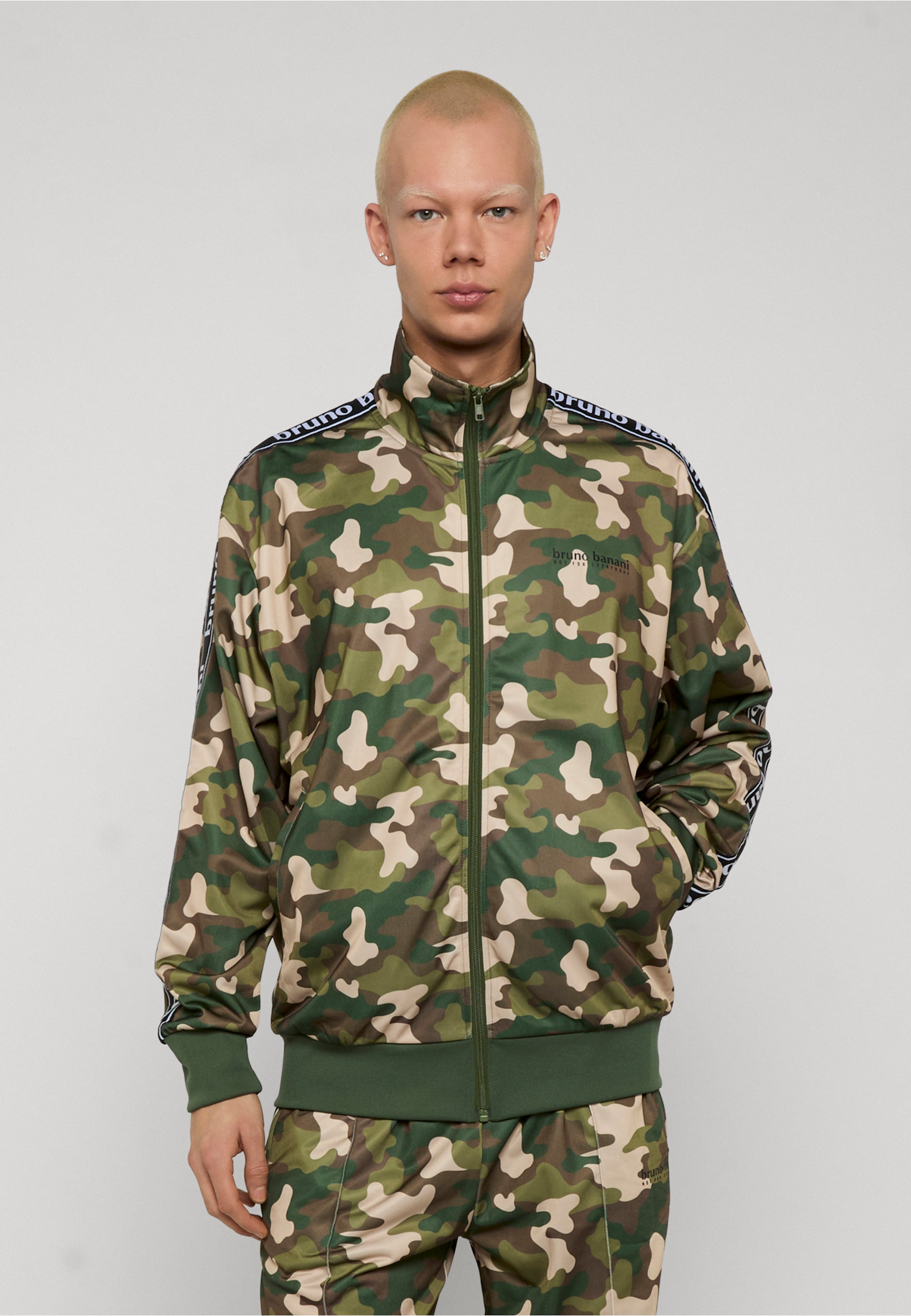 Bruno Banani Tape Logo Print Trackjacket