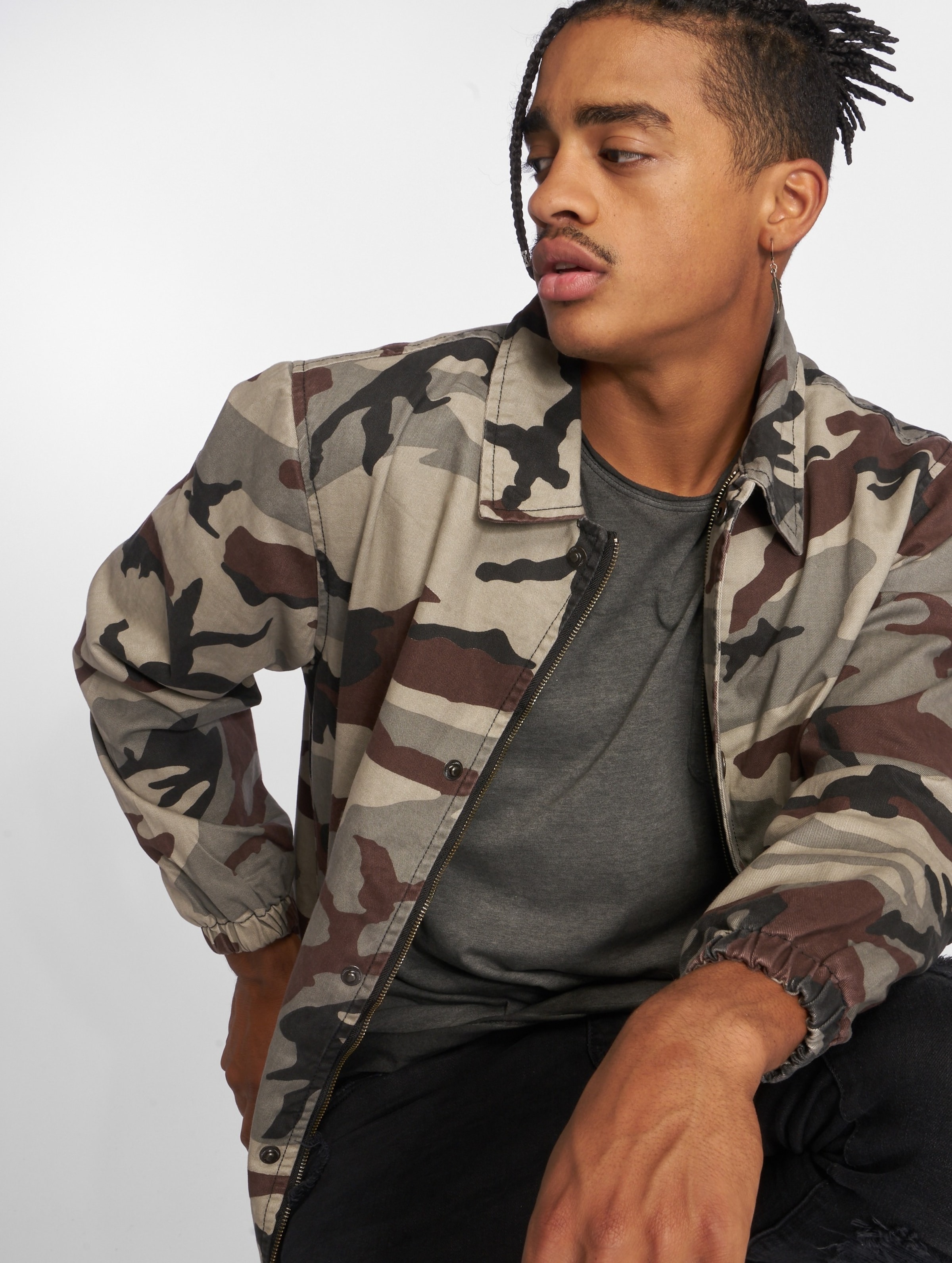 Urban Classics Camo Cotton Coach Jacket