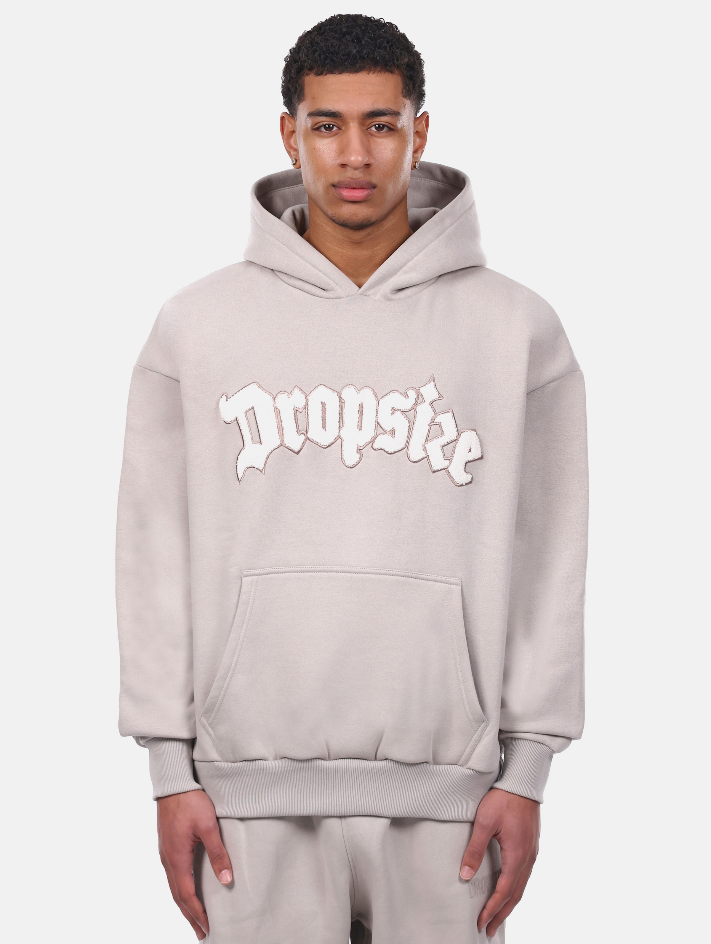 Dropsize HEAVY OVERSIZE FROTTEE EMBO V2 HOODIE