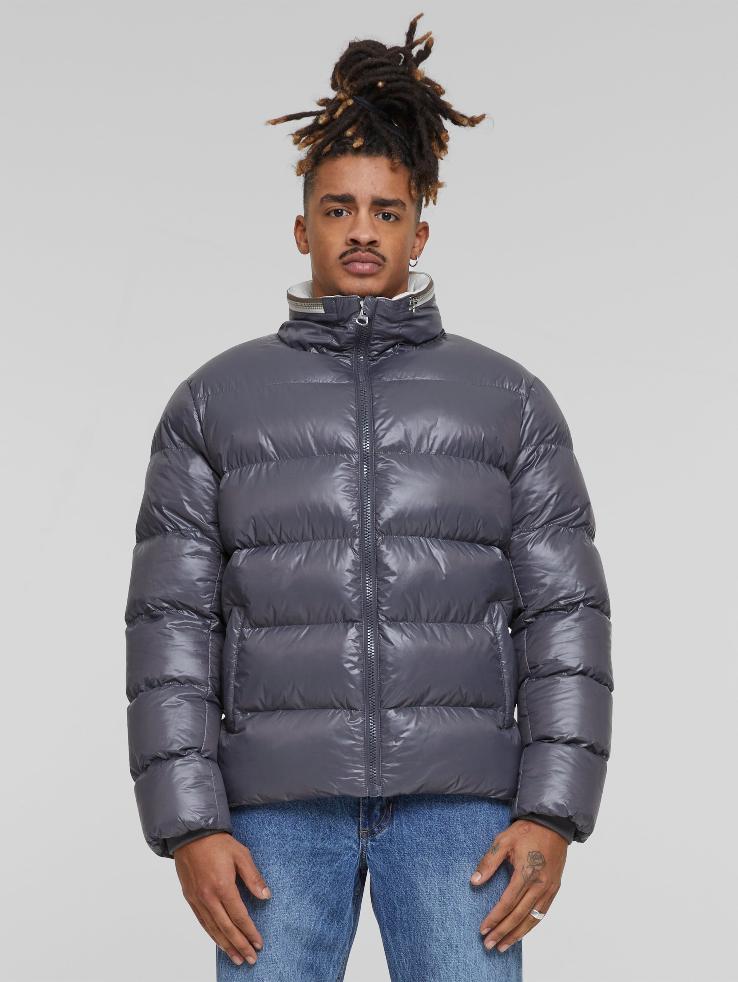 Urban Classics Recycled Zip neck Puffer Jacket