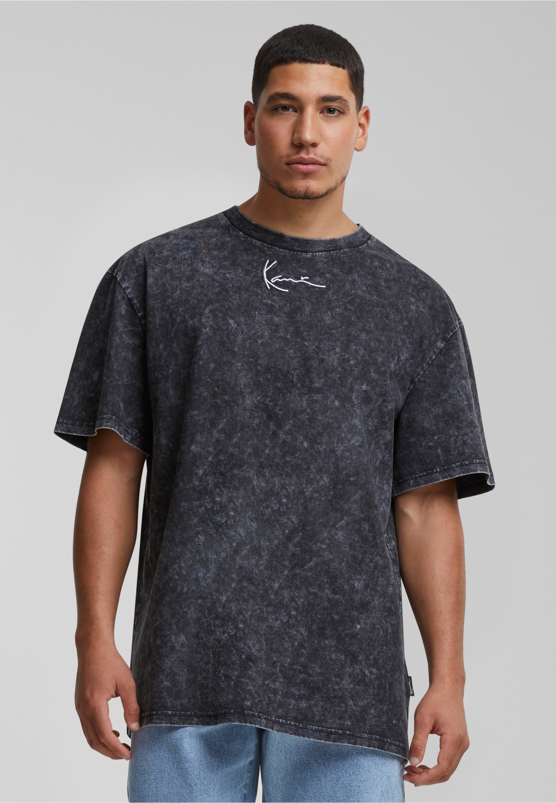 Karl Kani KU242-006-1 Small Signature Washed Print Tee