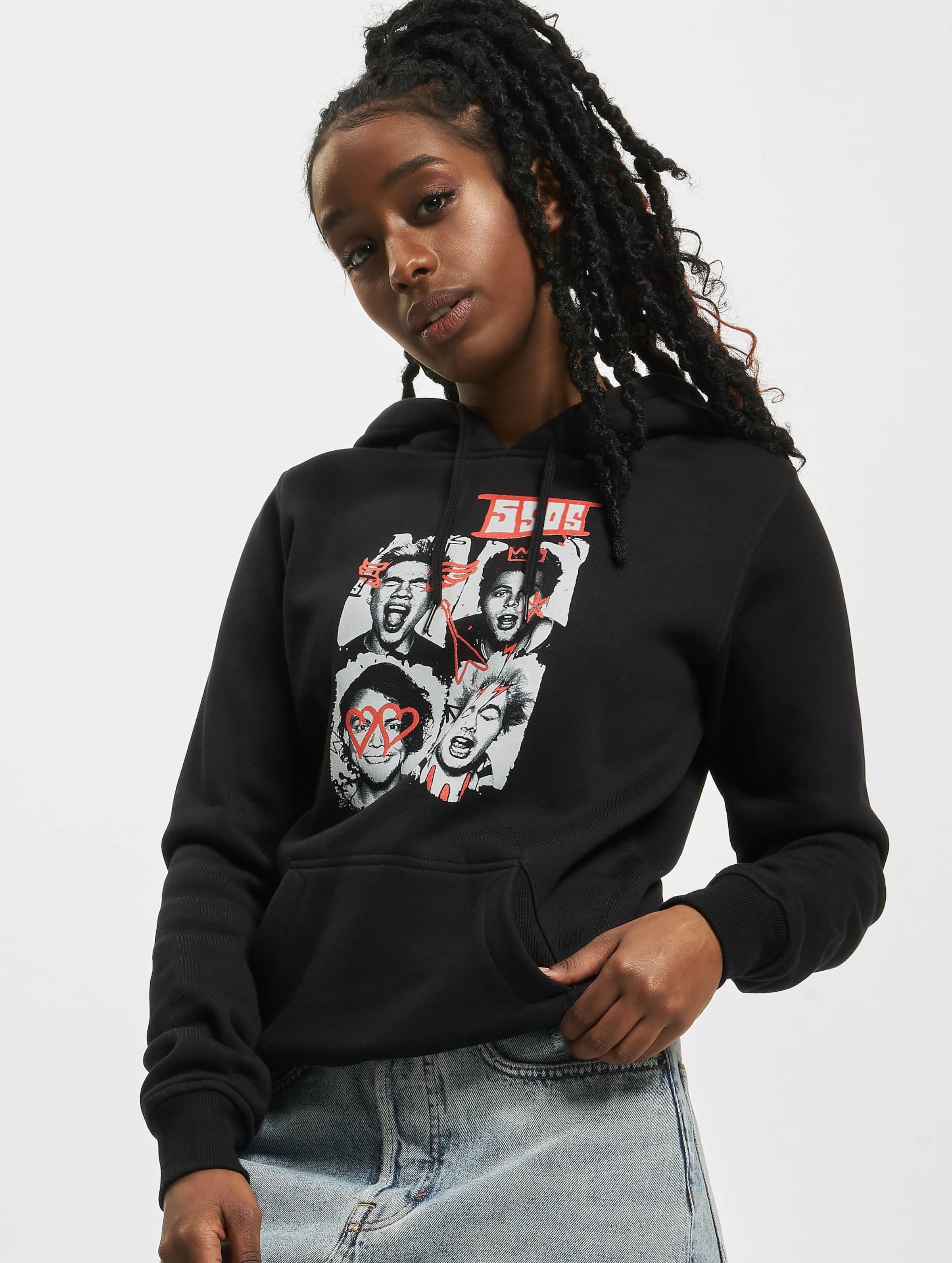 Mister Tee Ladies Five Seconds of Summer Faces Hoody
