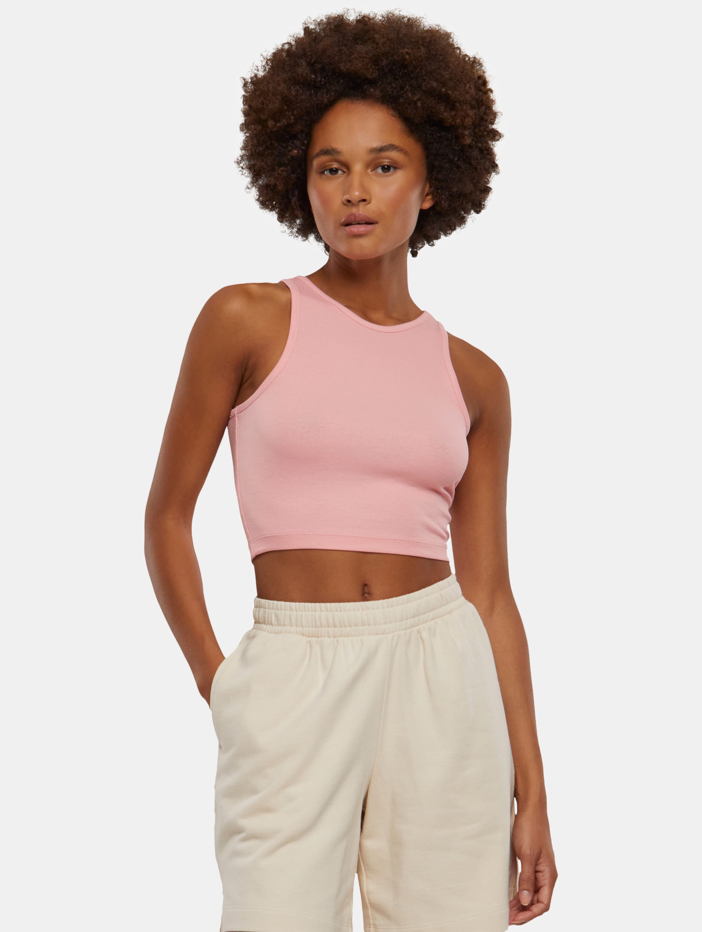 Urban Classics Ladies Cropped Rib Top