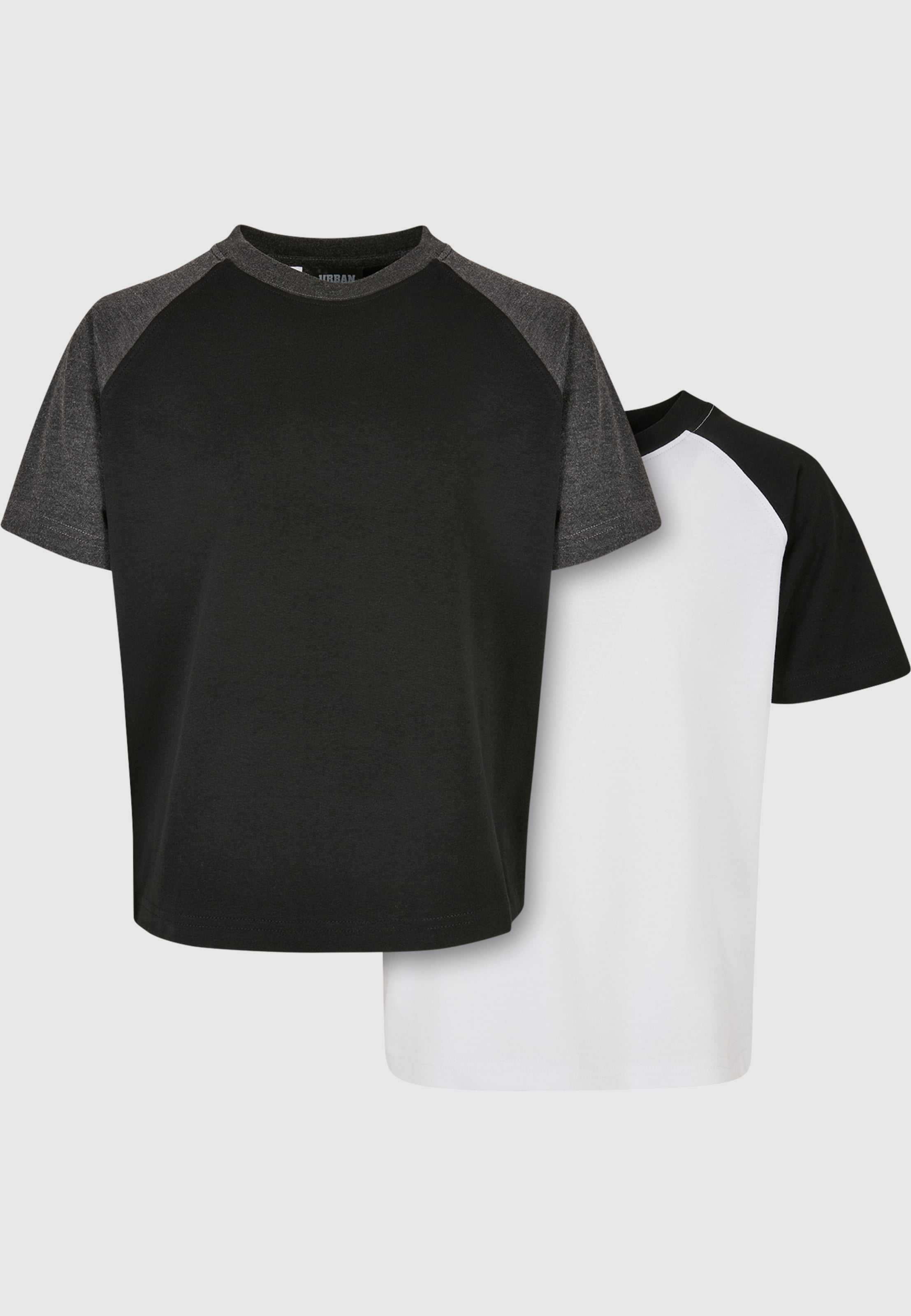 Urban Classics Boys Raglan Contrast 2-Pack T-Shirt