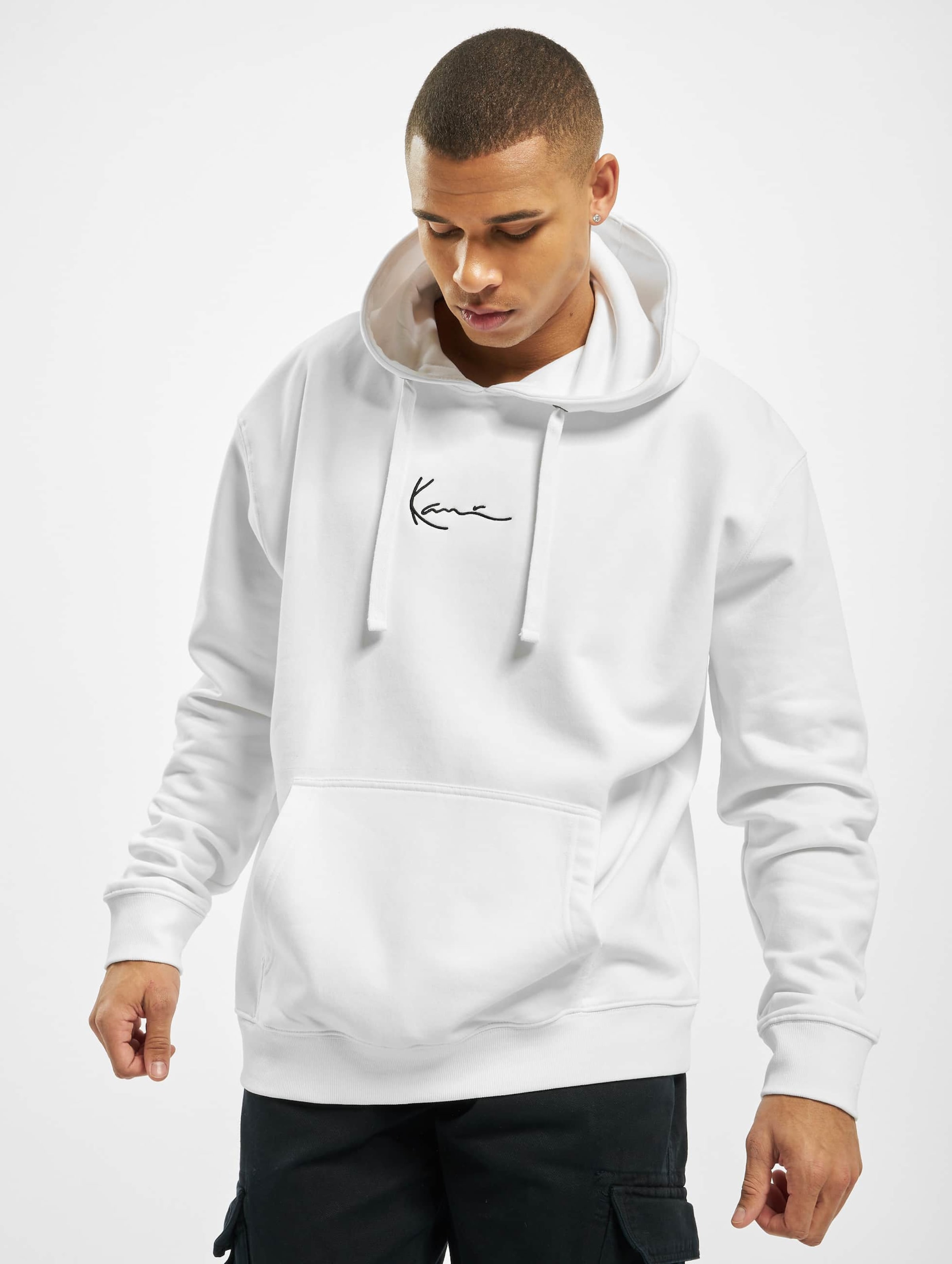 Karl Kani KKMQ12005 SMALL SIGNATURE HOODY WHT