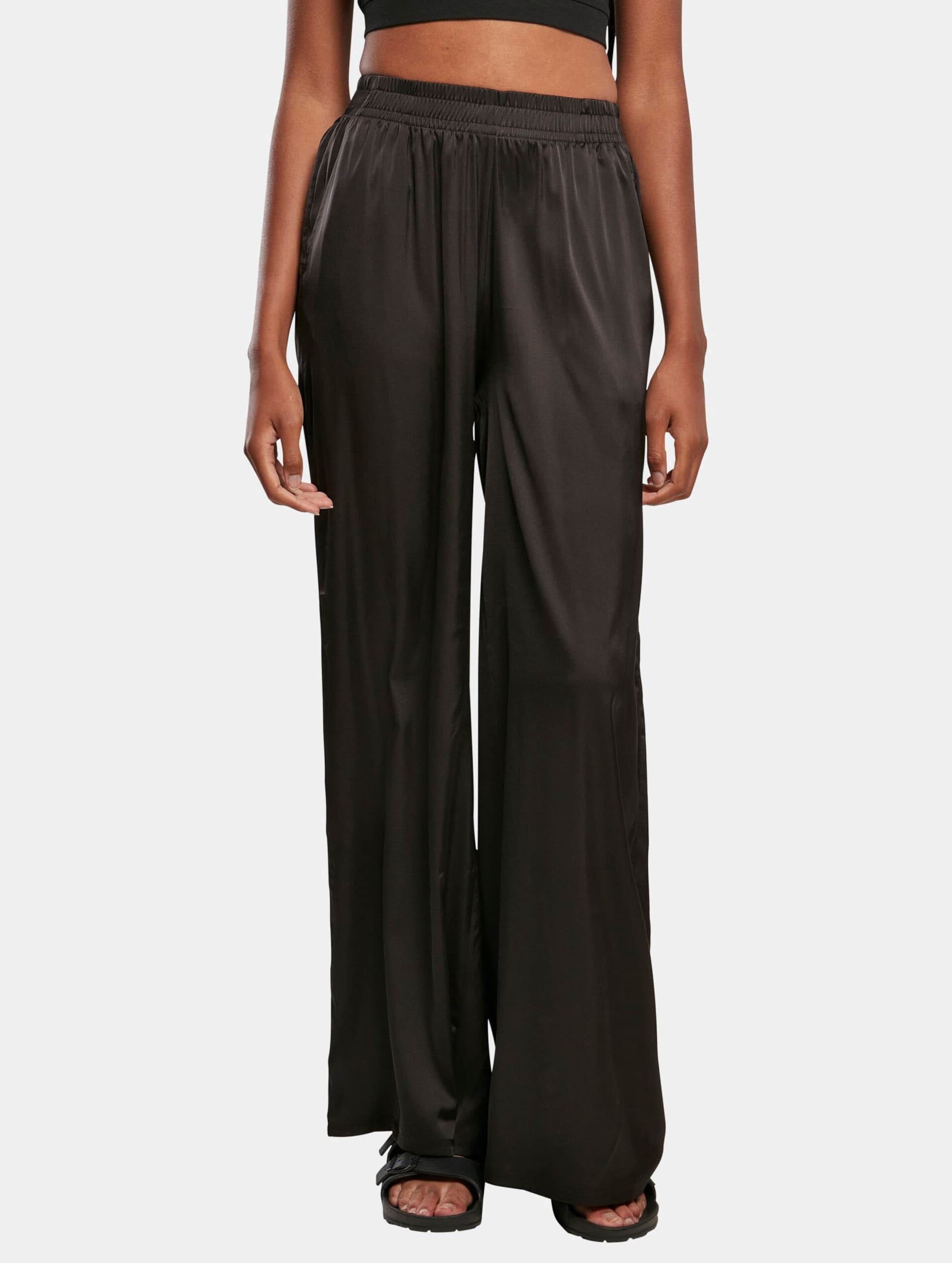 Urban Classics Ladies Satin Wide Leg Pants